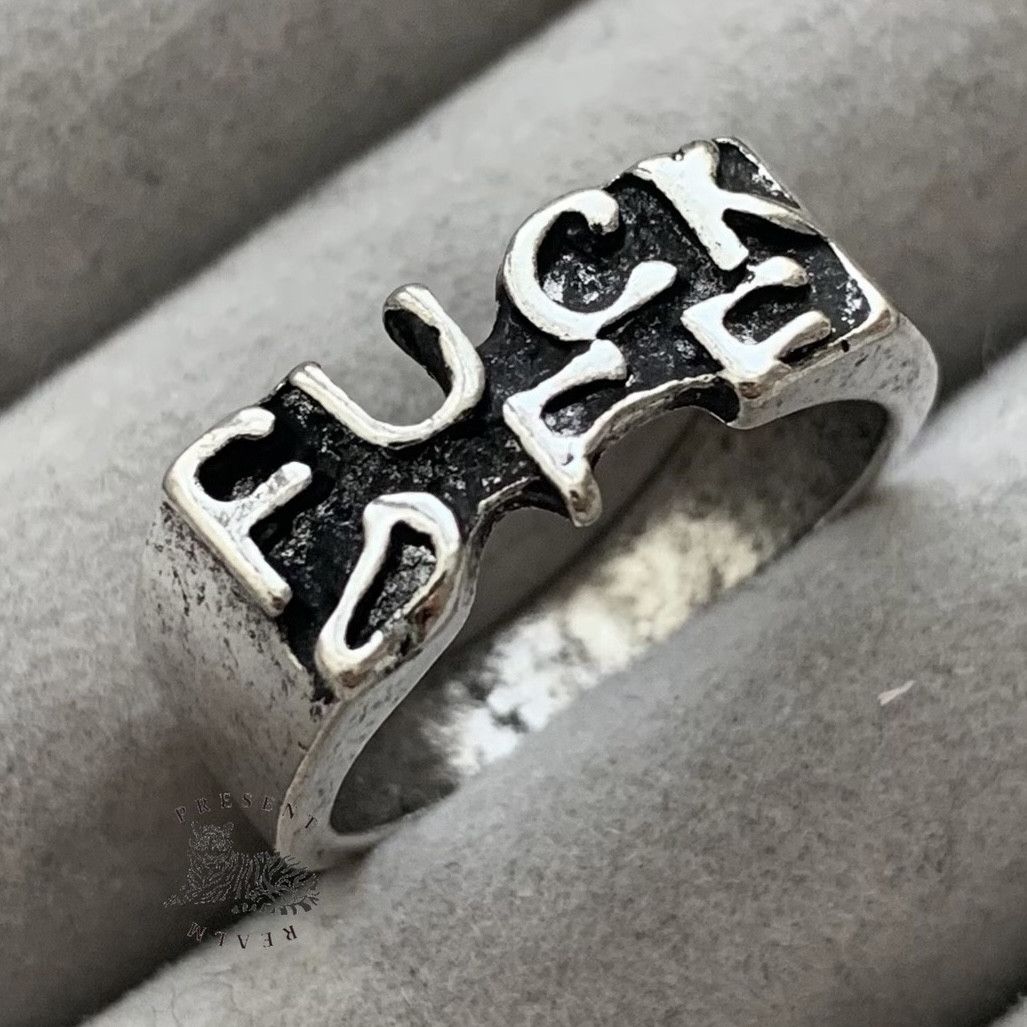 Vintage F Off Ring (Available sizes 7 and 8) Size ONE SIZE - 5 Thumbnail