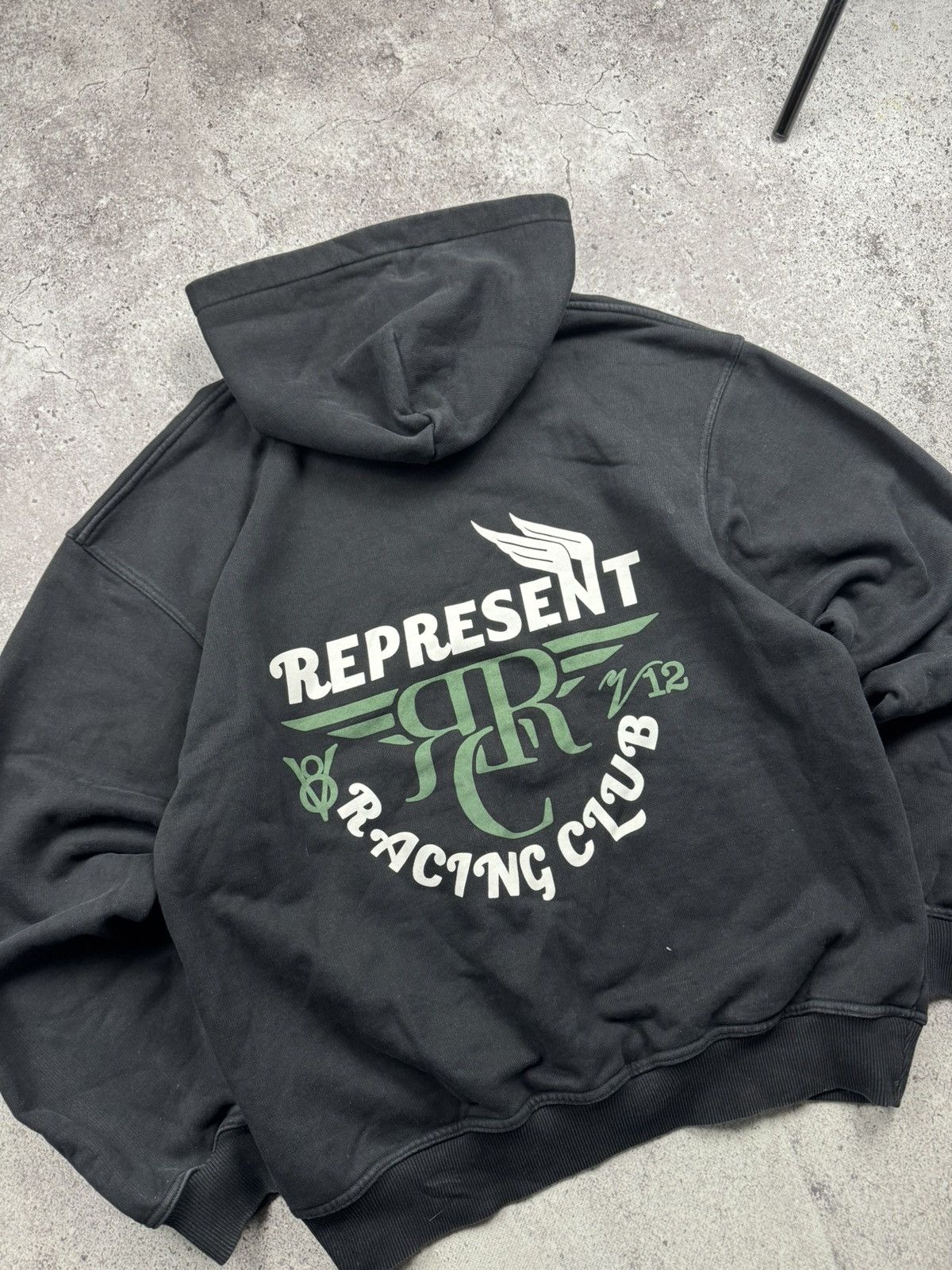 Represent Clo. Represent Owners Racing Club Faded Boxy Hoodie Y2K Size US M / EU 48-50 / 2 - 2 Thumbnail