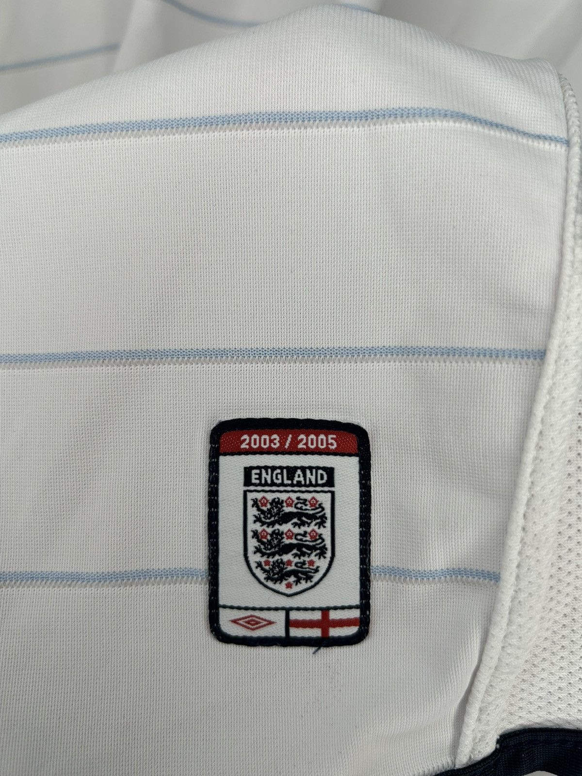 Umbro Vintage 2003 Umbro England Rooney Long Sleeve Home Jersey Size US XL / EU 56 / 4 - 12 Thumbnail