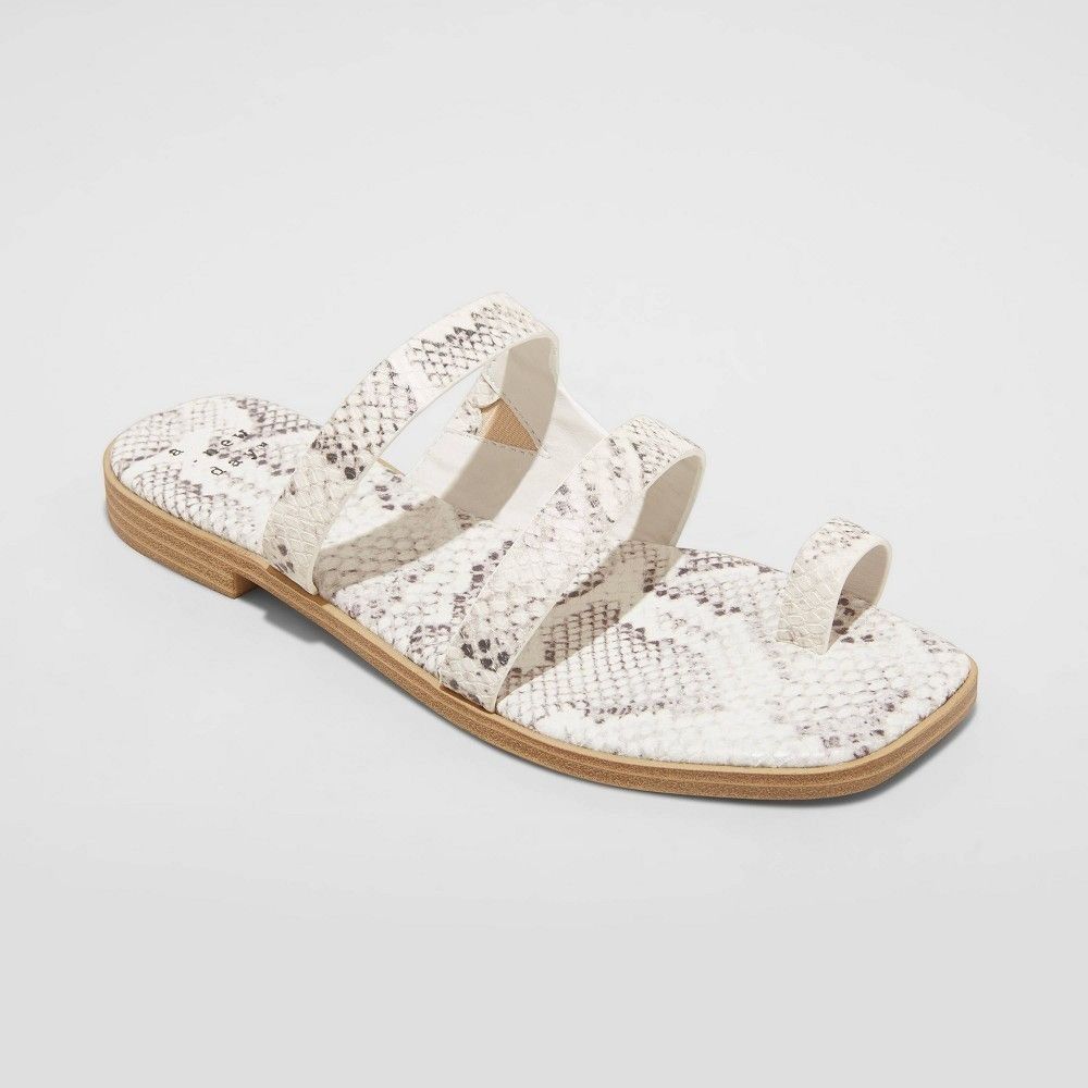 Other Women's Marilyn Snake Print Toe Loop Slide Sandals Size 8 Size US 8 / IT 38 - 1 Preview