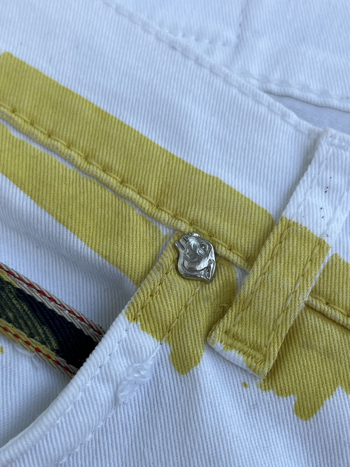 Japanese Brand Rare Krizia Handmade Painted Jeans Size US 36 / EU 52 - 7 Thumbnail