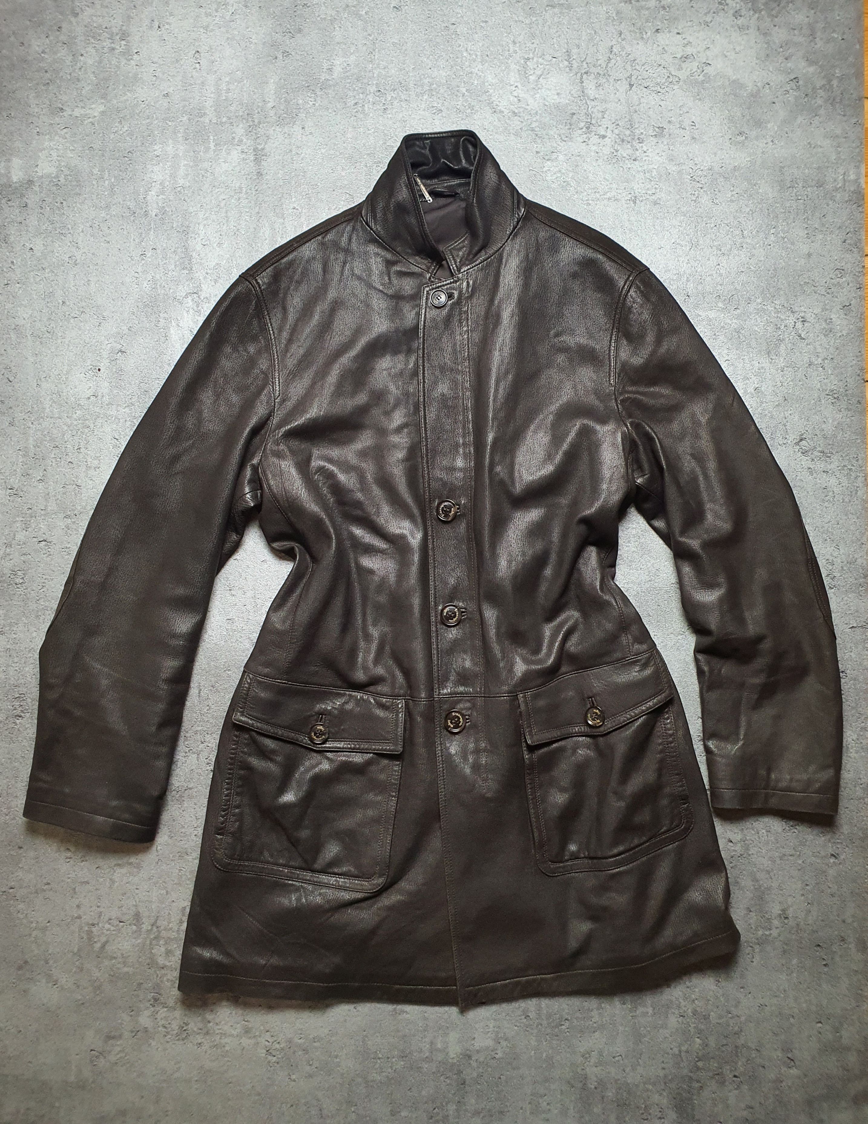 Ermenegildo Zegna Leather coat Ermenegildo Zegna original rare luxury item Size US L / EU 52-54 / 3 - 1 Thumbnail