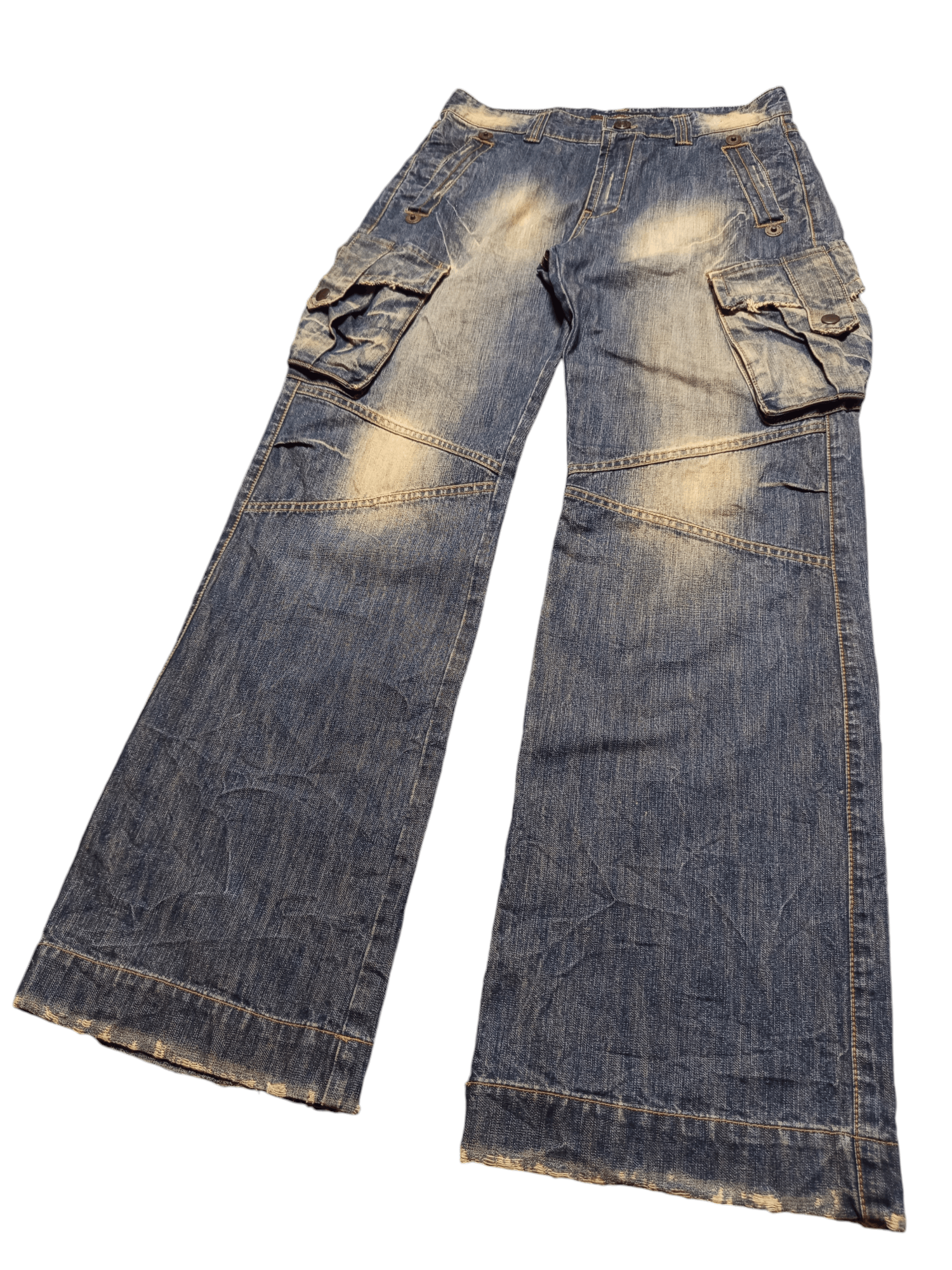 Vintage Rusty Distressed Jean Baggy Grunge Cargo Size US 31 - 9 Thumbnail