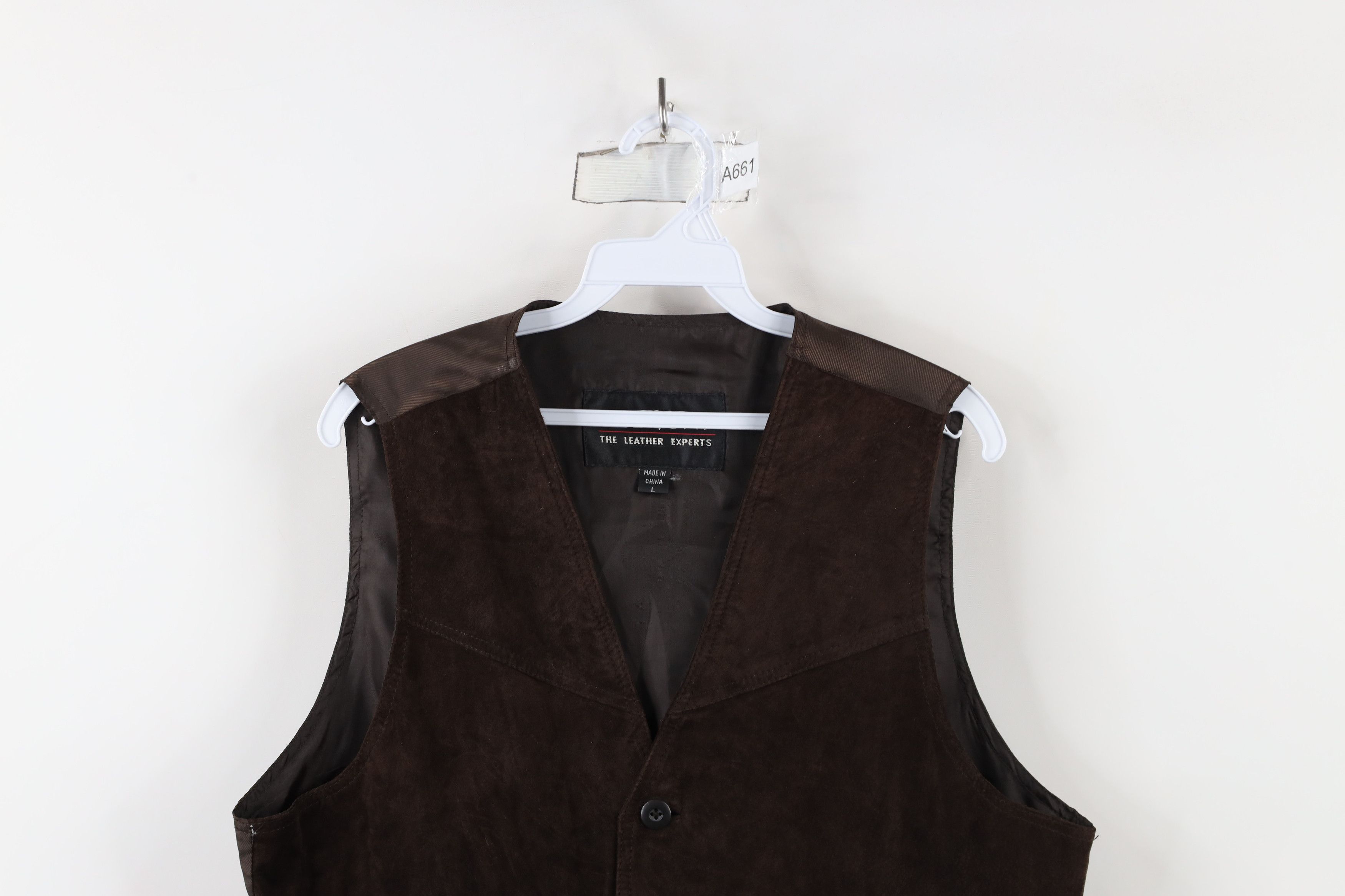 Vintage Vintage 90s Streetwear Leather Buckle Back Vest Jacket Size US L / EU 52-54 / 3 - 2 Thumbnail