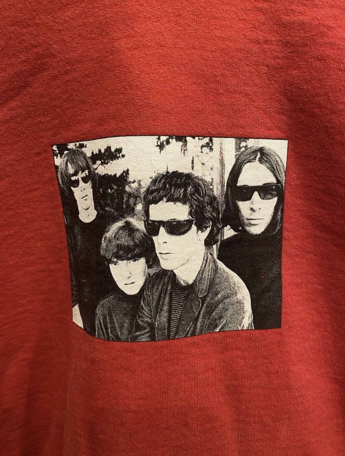 Supreme Supreme Velvet Underground FW19 Pullover Hoodie Red Size XL Size US XL / EU 56 / 4 - 2 Thumbnail