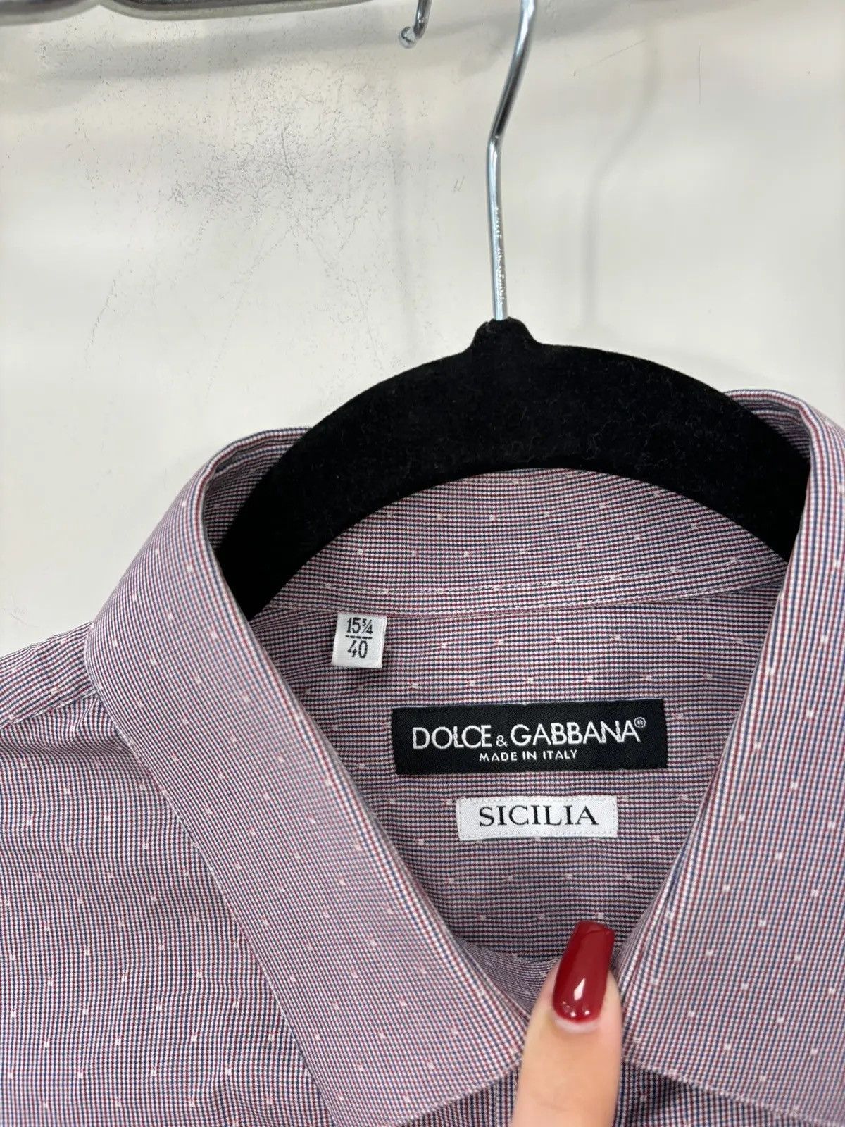 Dolce & Gabbana × Vintage Vintage Dolce & Gabbana Sicilia Dotted Button Up Shirt Size US M / EU 48-50 / 2 - 8 Thumbnail