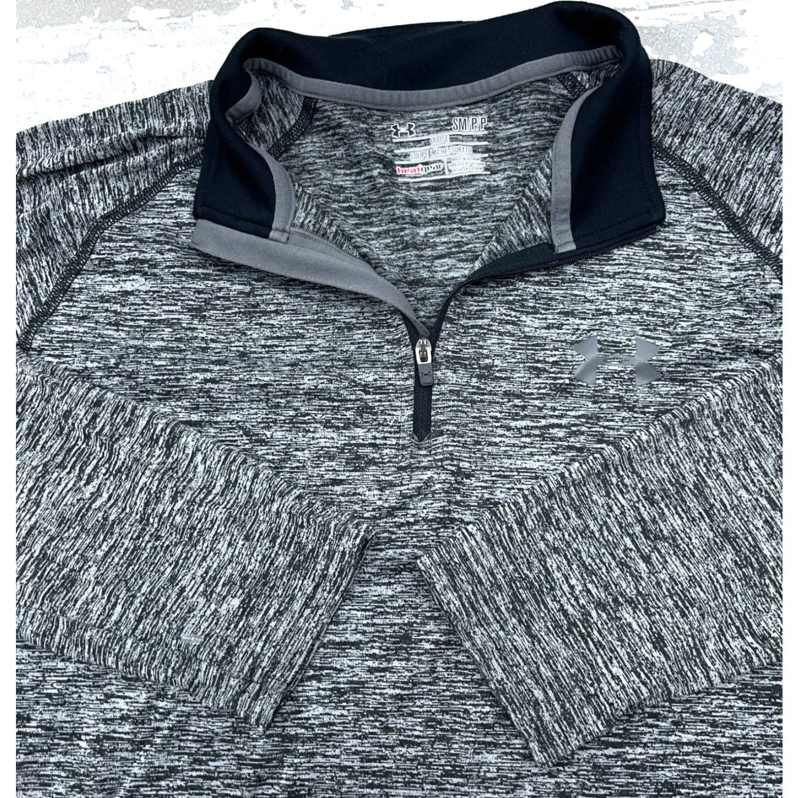 Under Armour Under Armour Shirt Men Small Black Pullover Quarter Zip Performance Threadborne Size US S / EU 44-46 / 1 - 2 Thumbnail