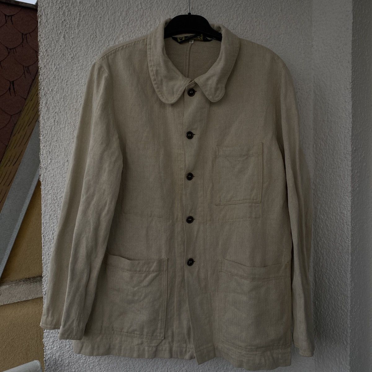 image of Heritage Hollington Paris Chore Coat Jacket in White, Men's (Size Large)
