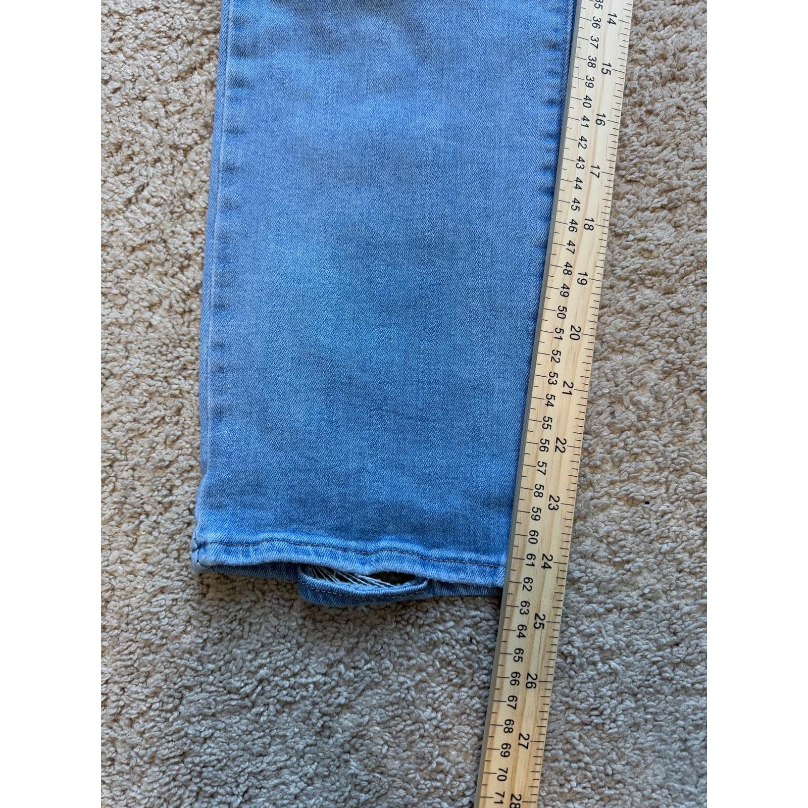 Levi's Levi Strauss Red Tab 724 High Rise Straight Crop Jeans 31x24 Size 31" - 10 Thumbnail