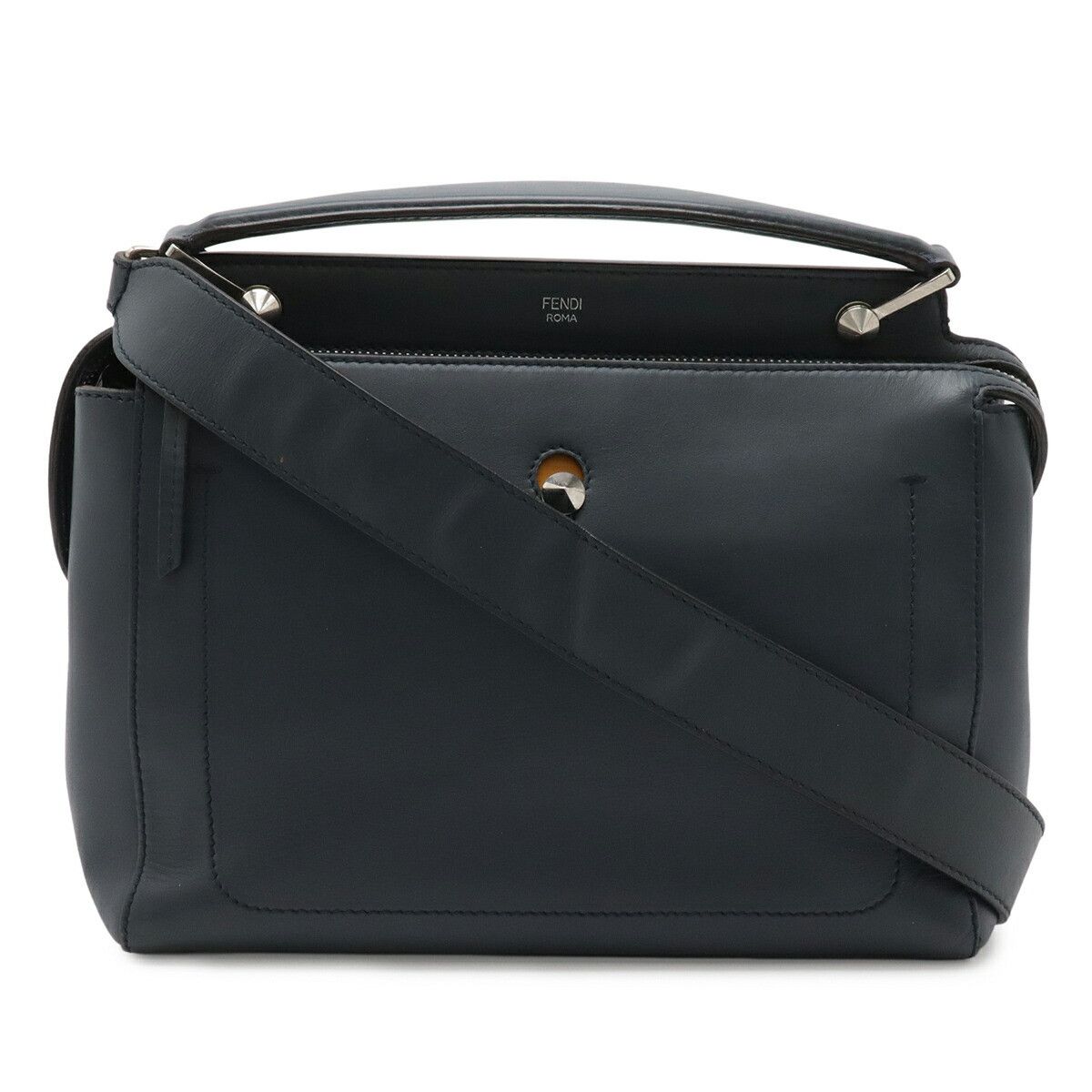 Fendi Fendi Fendi Dotcom Leather 2way Bag Leather Handbag 8BN293 DUTY FREE for USA Size ONE SIZE - 1 Thumbnail