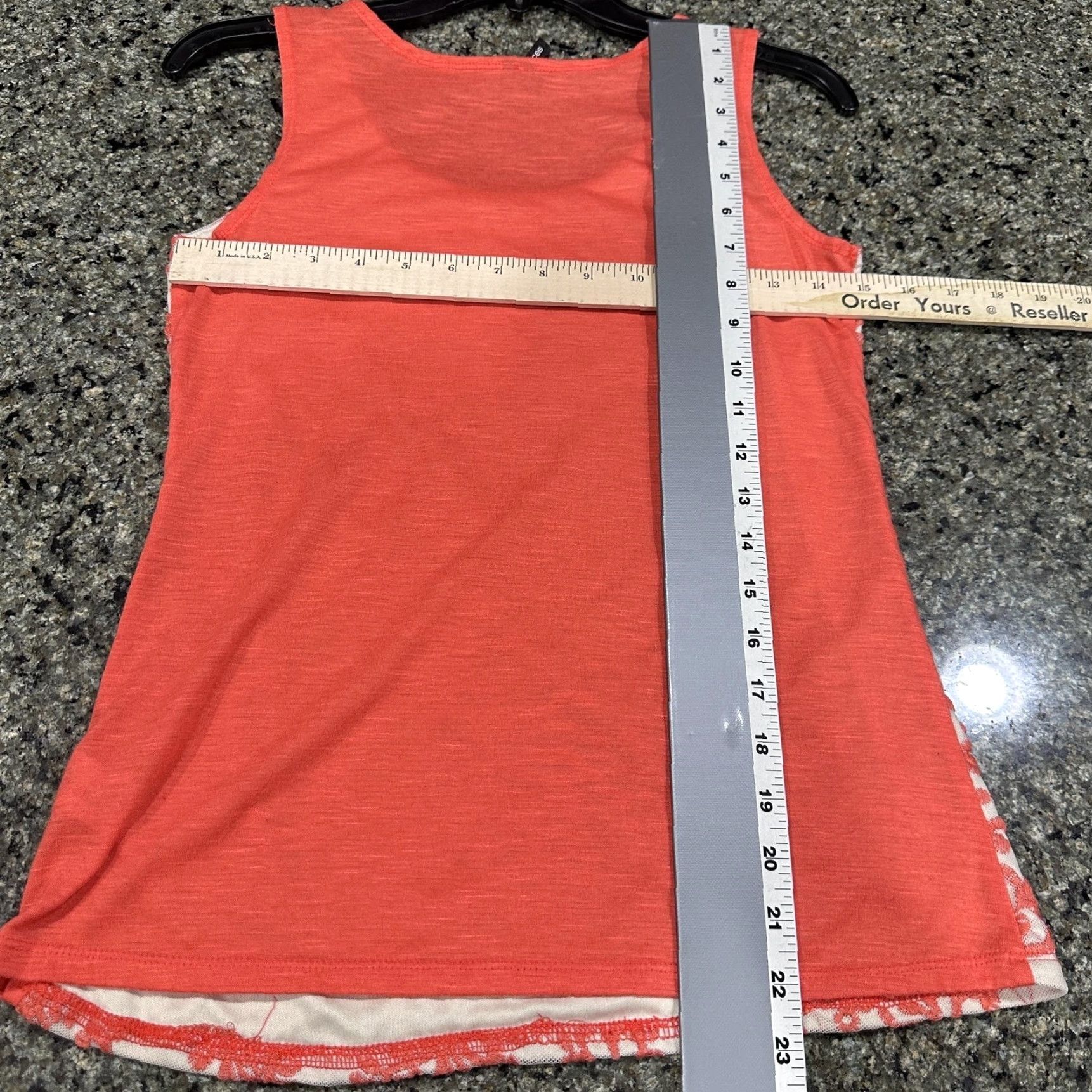 Vintage Maurices Shirt Womens Size S Peach White Lace Overlay Tank Sleeveless Boho Size S / US 4 / IT 40 - 3 Thumbnail