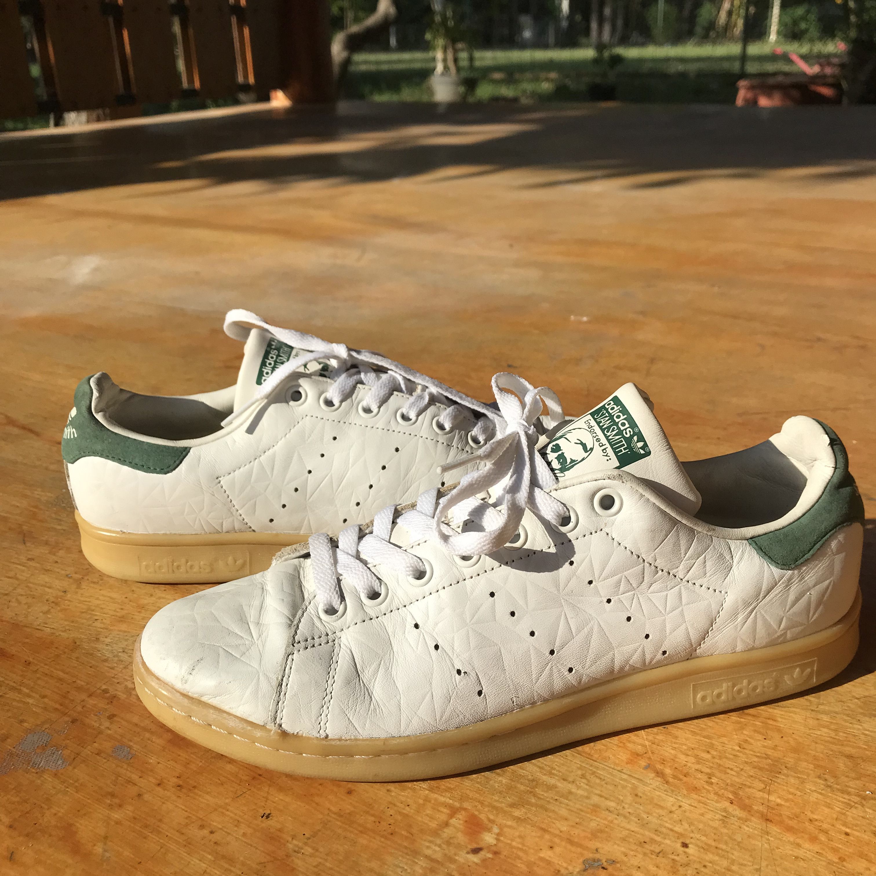 Adidas Adidas Originals Stan Smith Iconic White green heltab 42 2/3 Size US 9.5 / EU 42-43 - 4 Thumbnail