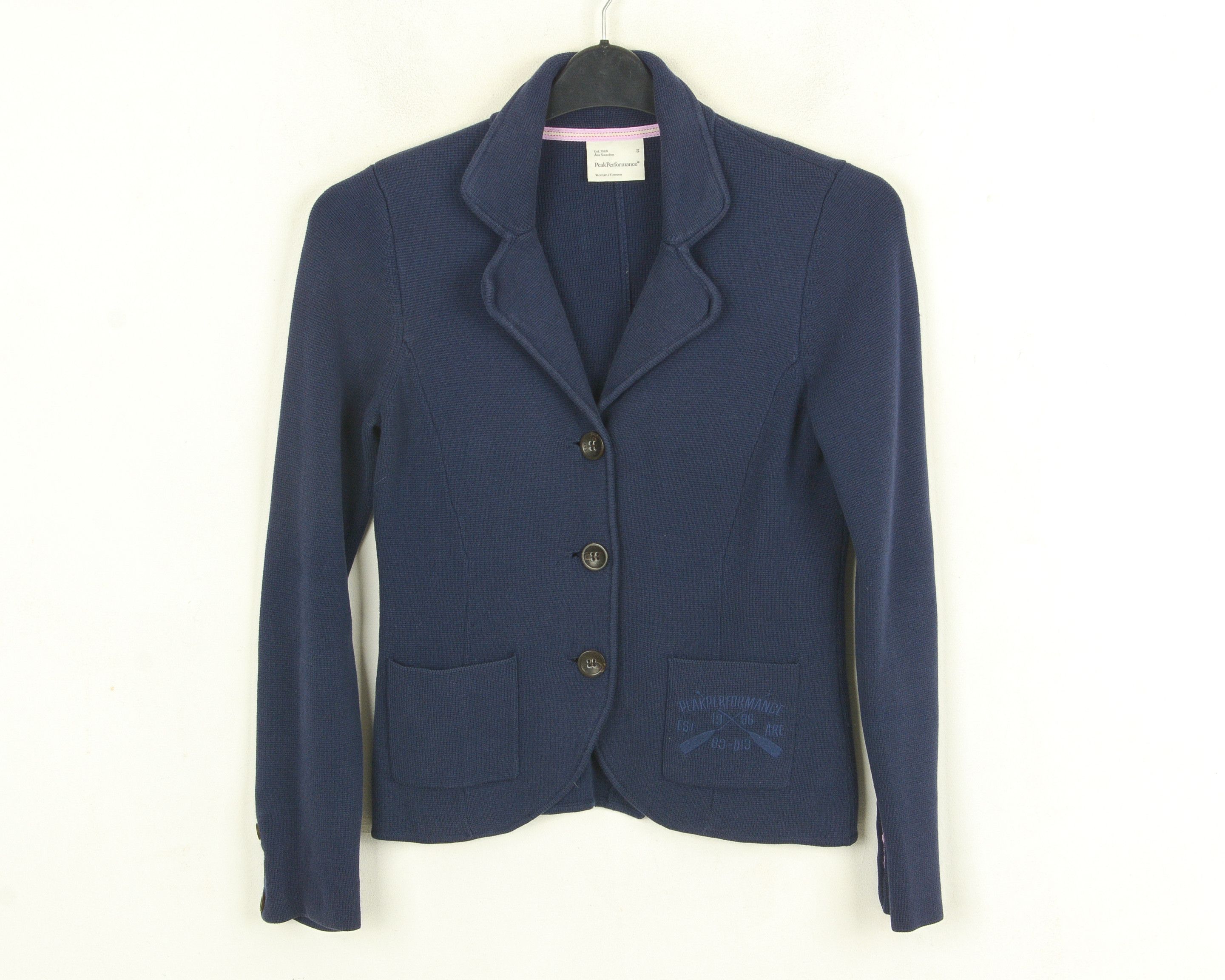 Peak Performance Women S Sweater Jumper Knit Cardigan Button V-Neck Cotton Size S / US 4 / IT 40 - 1 Thumbnail