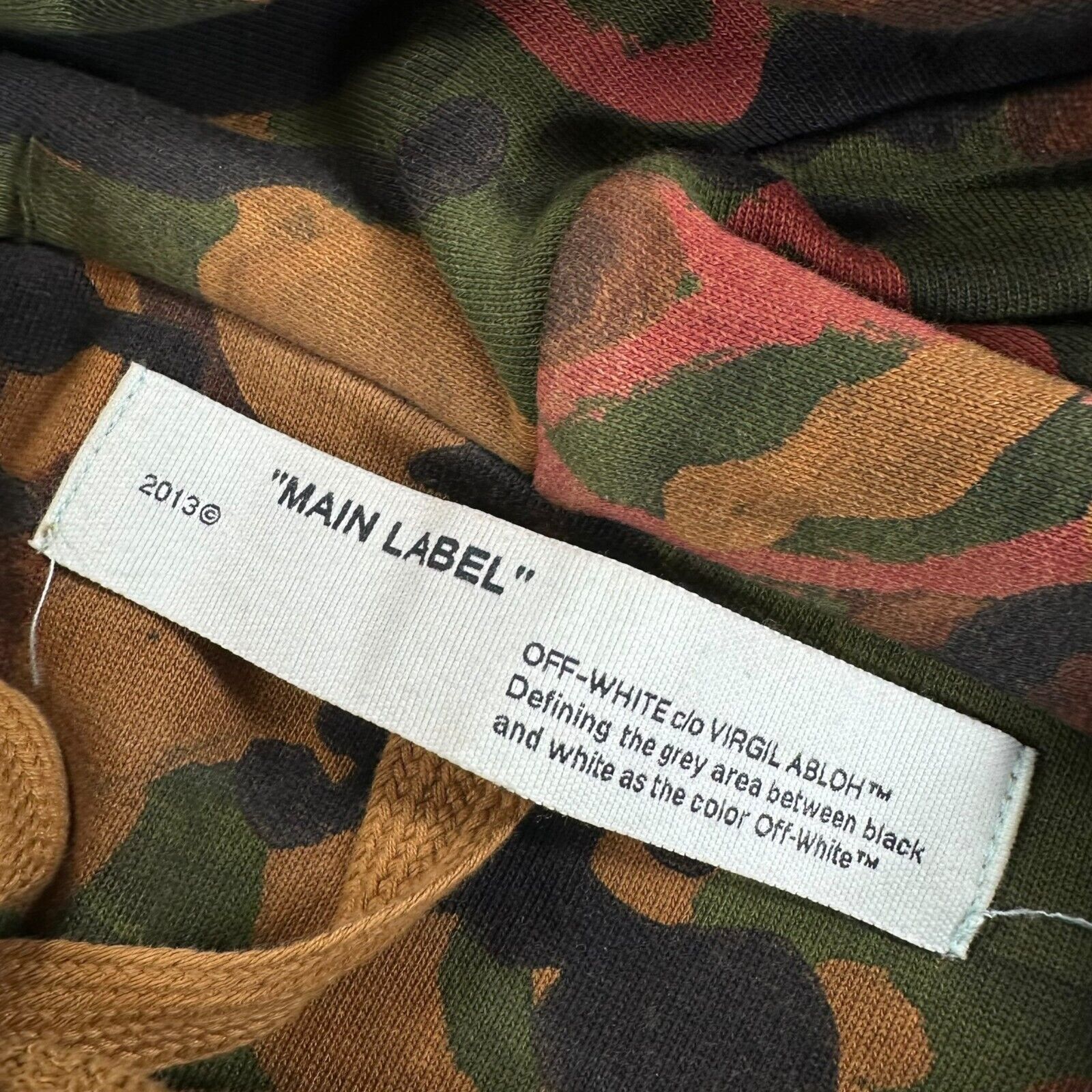 Off-White Off-White Size S Giant Oversized Woodland Camo Hoodie Peace Size US S / EU 44-46 / 1 - 3 Thumbnail