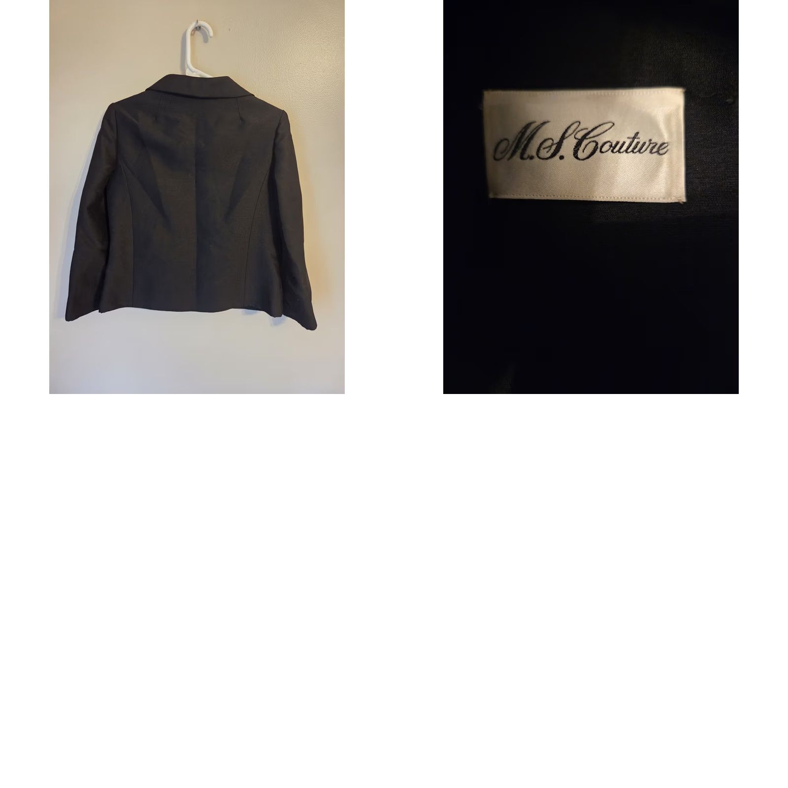 Vintage VINTAGE 60s Bonwit Teller Black Jacket Blazer Sz M Couture MS Size 32" / US 10 / IT 46 - 8 Thumbnail