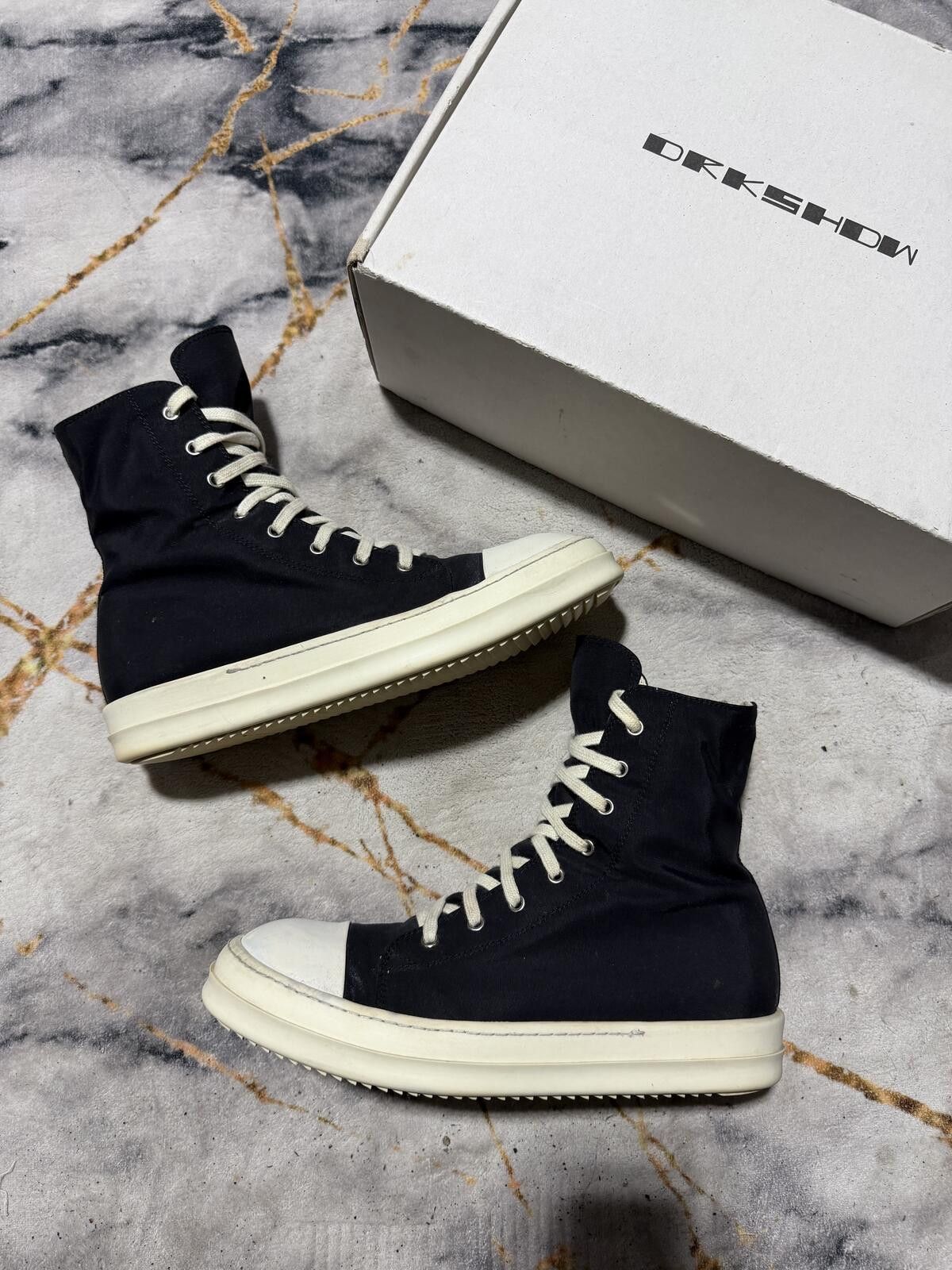 Rick Owens Rick Owens DRKSHDW Nylon Highs Black - Sz 10M Size US 10 / EU 43 - 3 Thumbnail