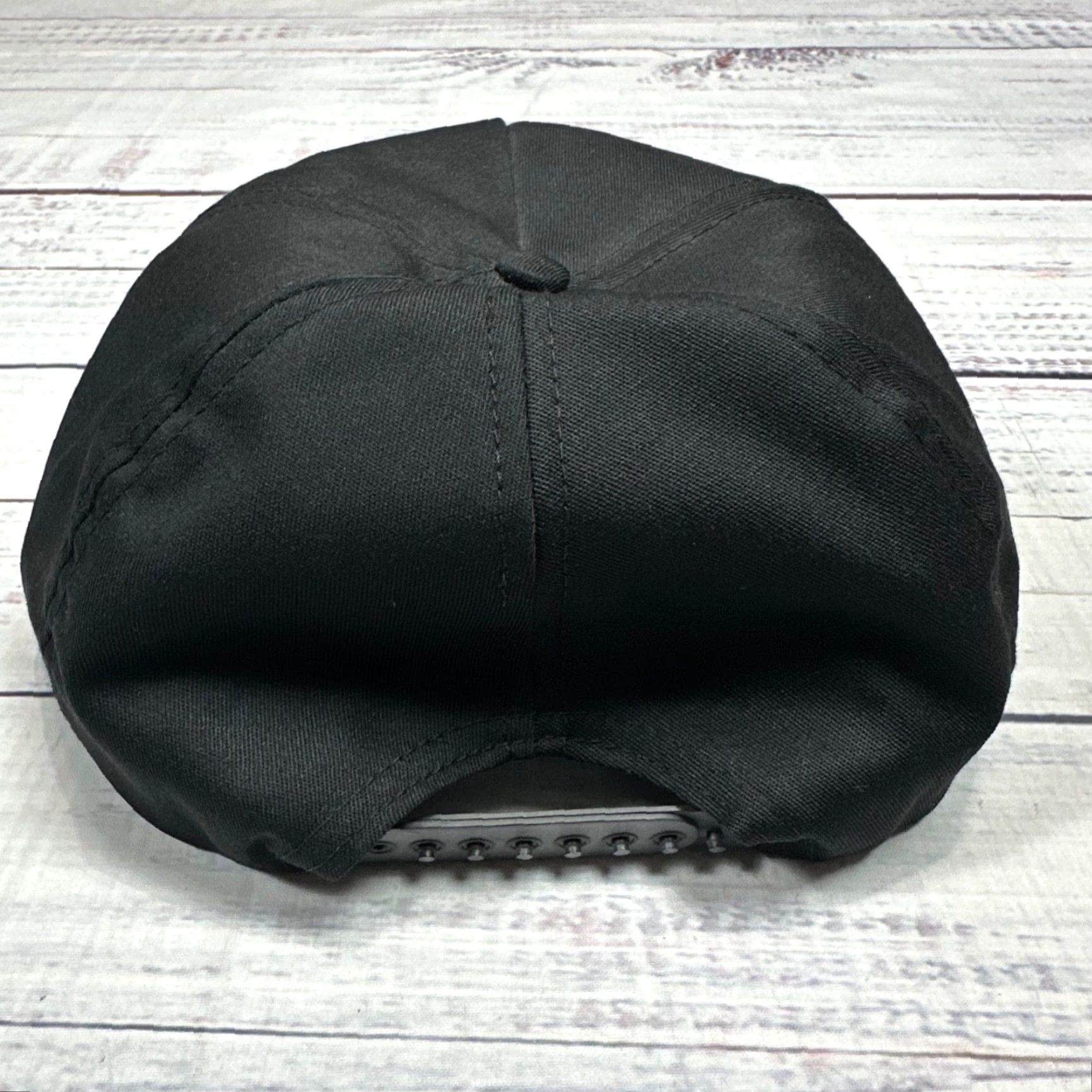 Vintage VINTAGE USAF SUP POL 92nd Supply Squadron Black Snapback Hat Men One Size Black Snapback Baseball Cap Size ONE SIZE - 5 Thumbnail