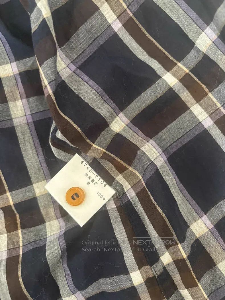 Vivienne Westwood Vivienne Westwood Vintage Navy Blue Plaid Shirt Size M / US 6-8 / IT 42-44 - 6 Thumbnail