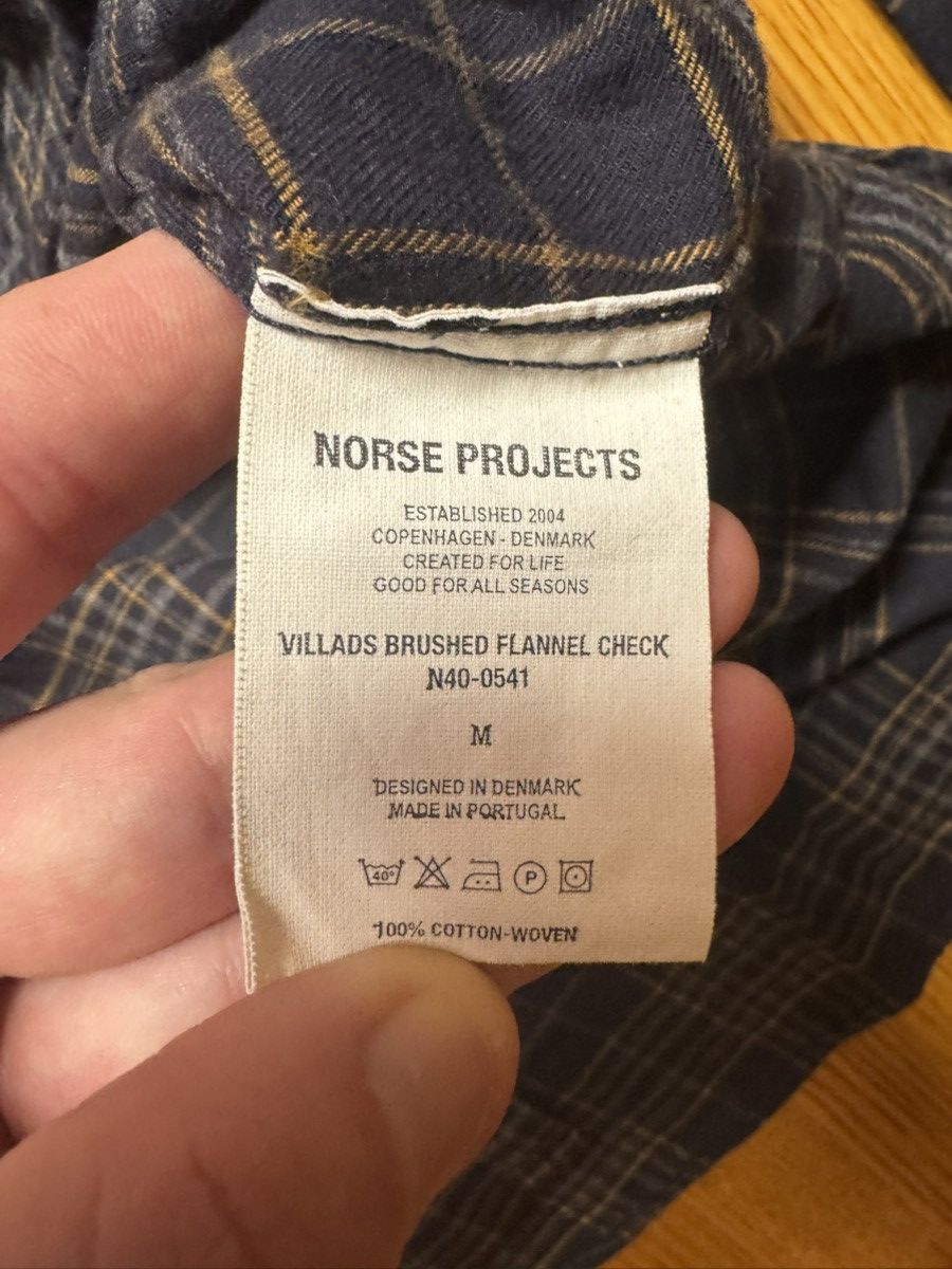 Norse Projects Blue Check Flannel Size US M / EU 48-50 / 2 - 4 Thumbnail