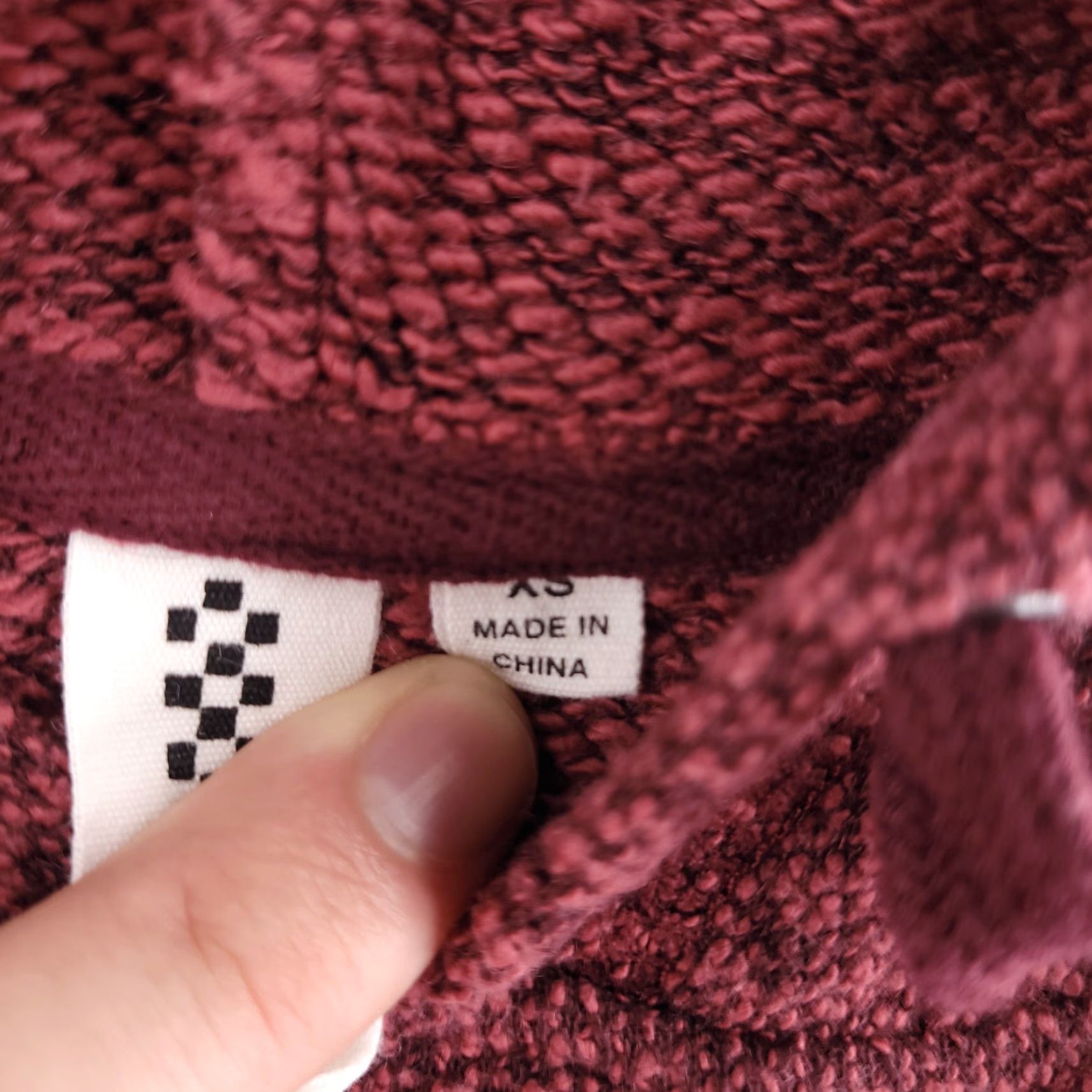 Vans VANS Hoodie Womens XS Knit Red 66 Pullover Sweatshirt Size XS / US 0-2 / IT 36-38 - 4 Thumbnail
