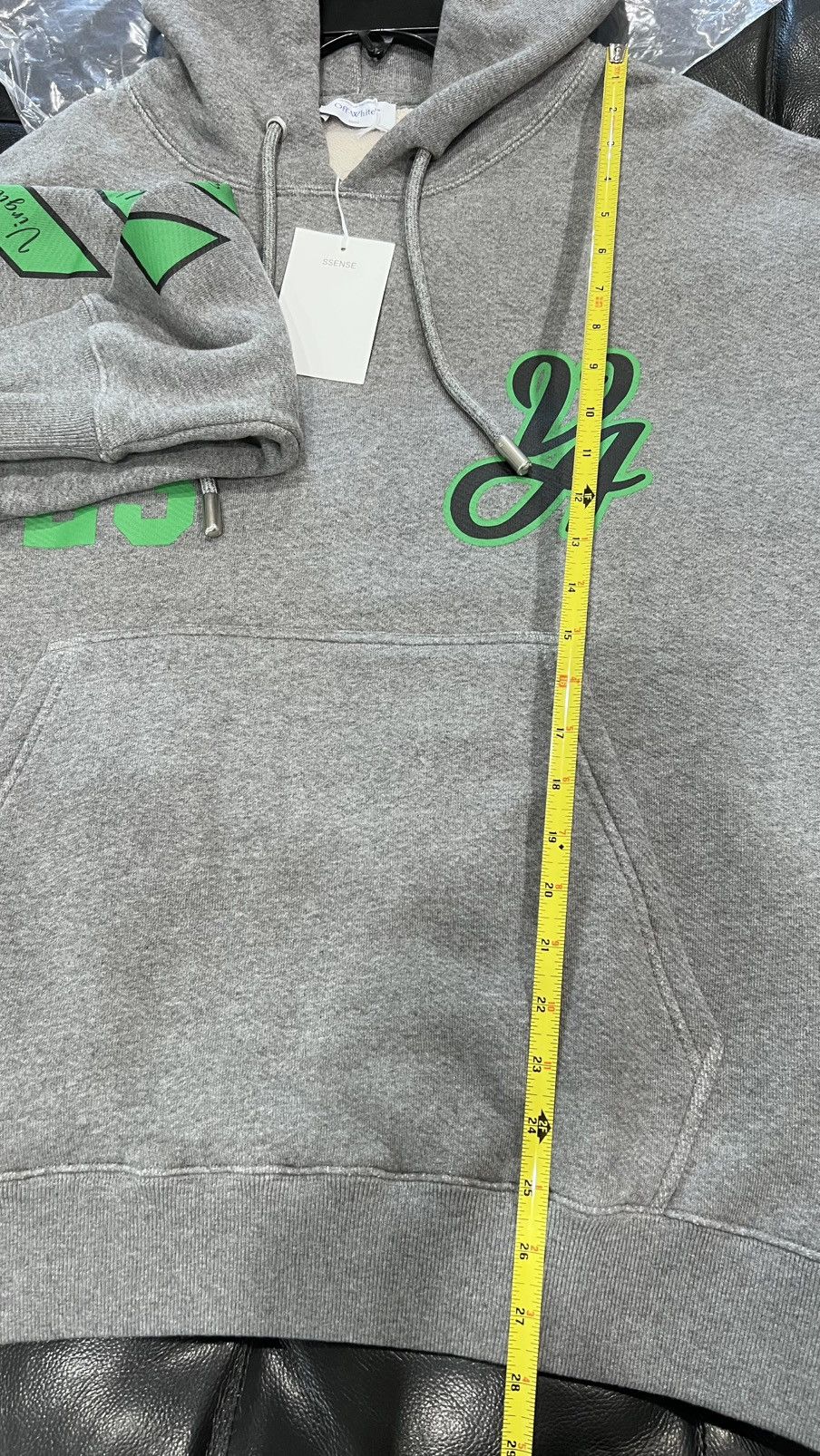 Off-White New Gray Varsity Hoodie by Off-White Size Large Size US L / EU 52-54 / 3 - 10 Thumbnail
