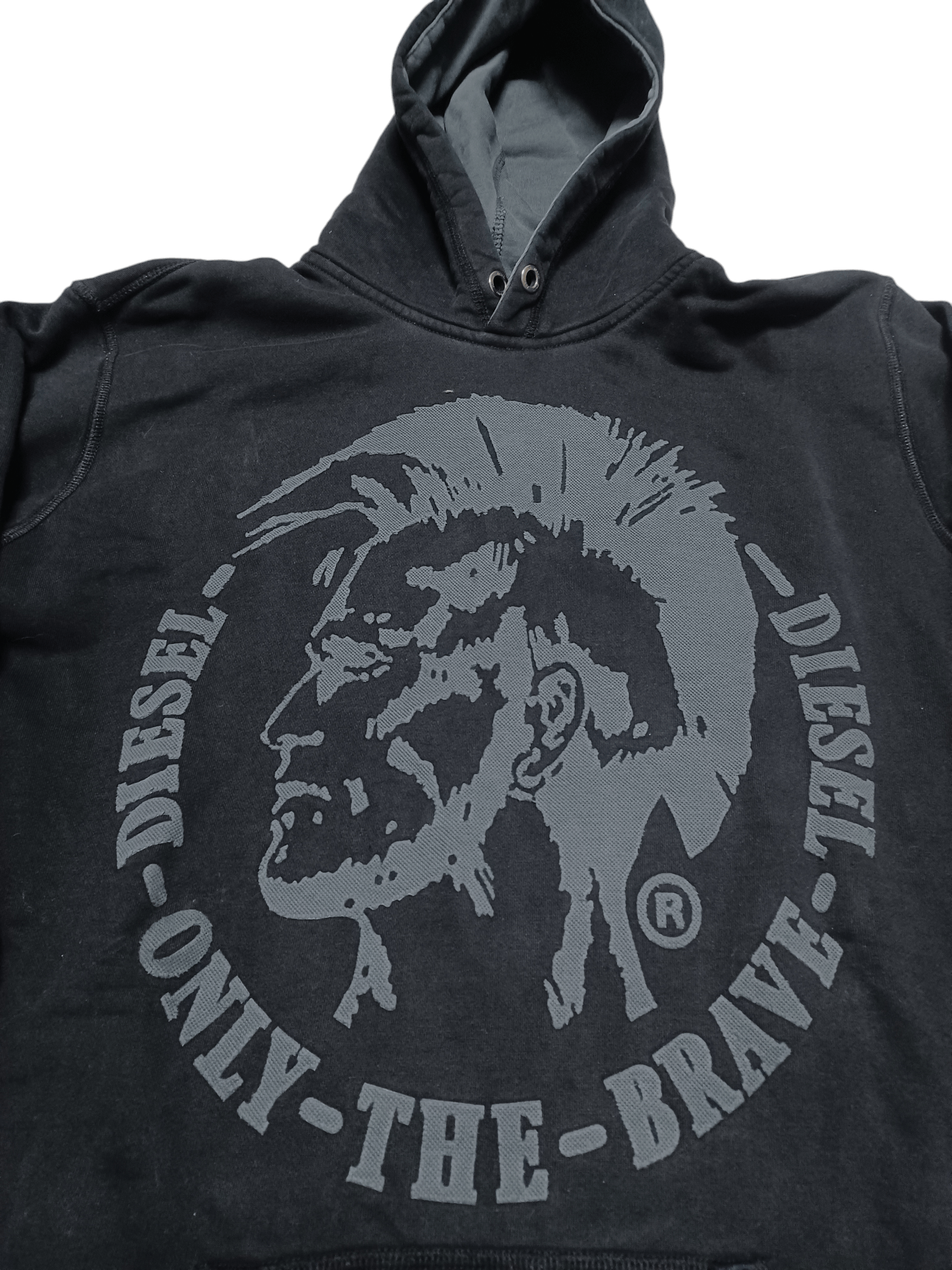 Diesel DIESEL VINTAGE BIGLOGO INDIAN BLACK HOODIE Size US L / EU 52-54 / 3 - 2 Thumbnail