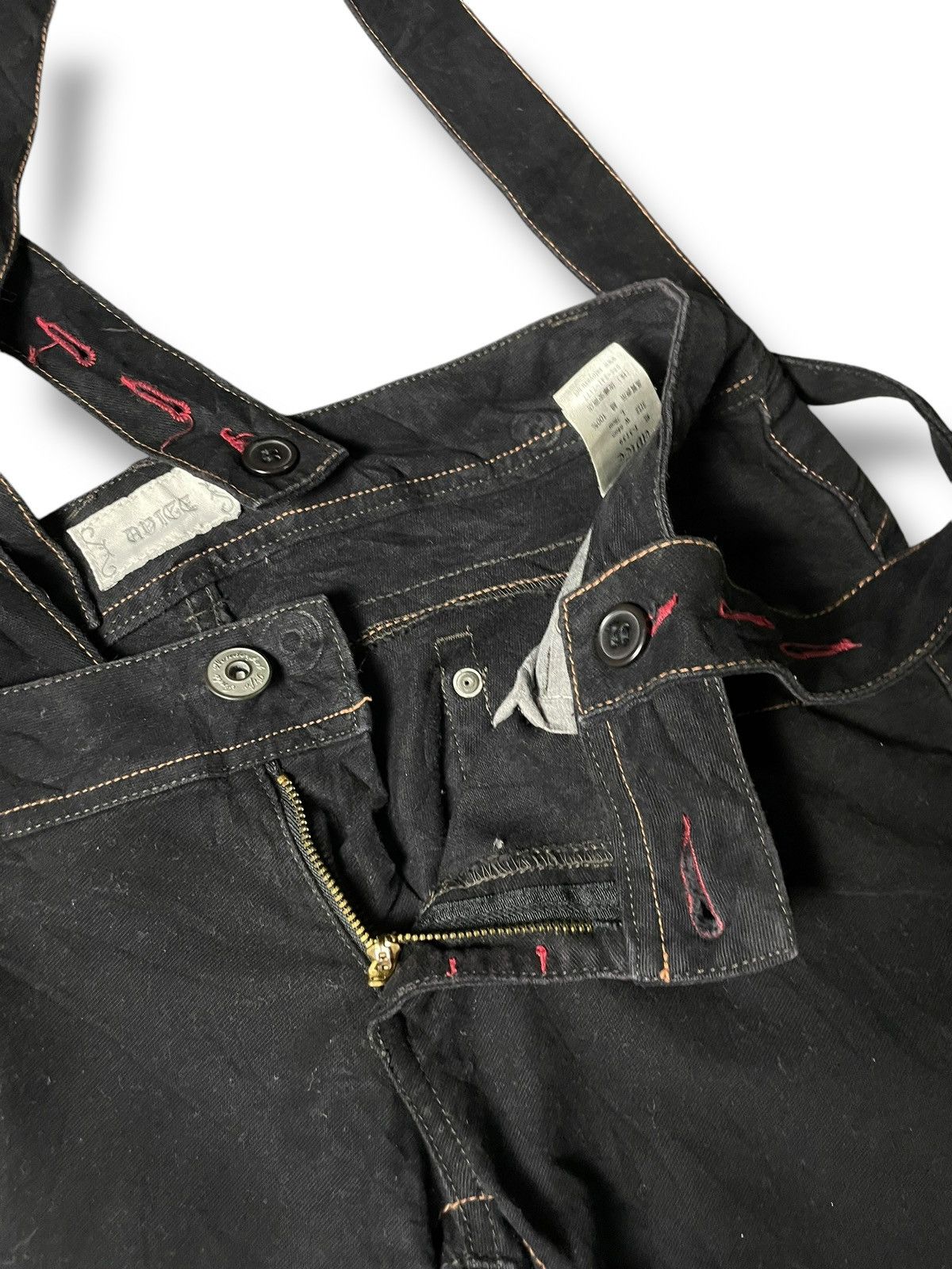 Japanese Brand × Seditionaries × Vintage Vintage AVICE Gothic Flare Jeans Bondage (78) Size US 32 / EU 48 - 9 Thumbnail