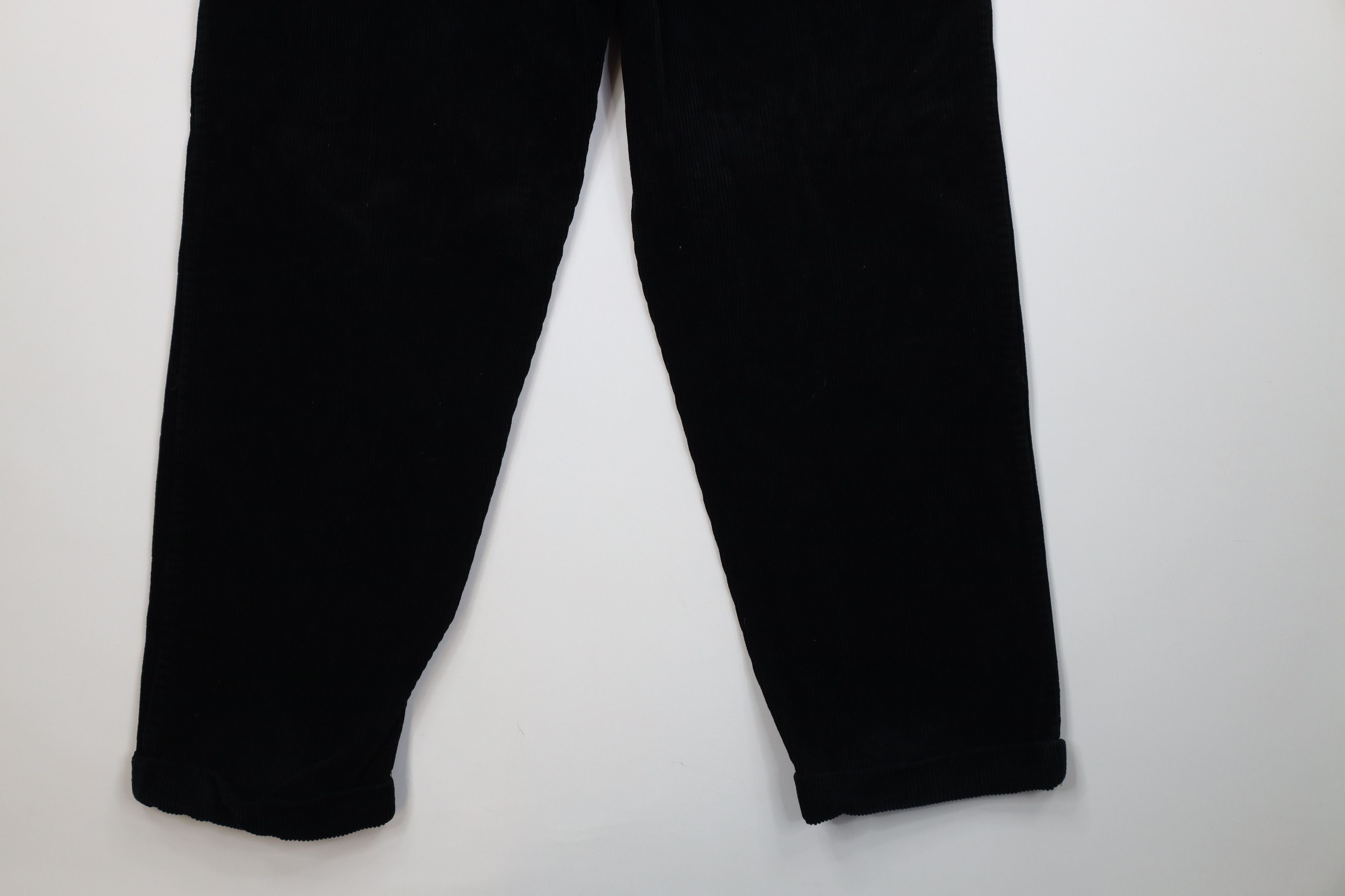 Vintage Vintage 90s Streetwear Wide Leg Corduroy Chino Pants Black Size US 36 / EU 52 - 13 Thumbnail