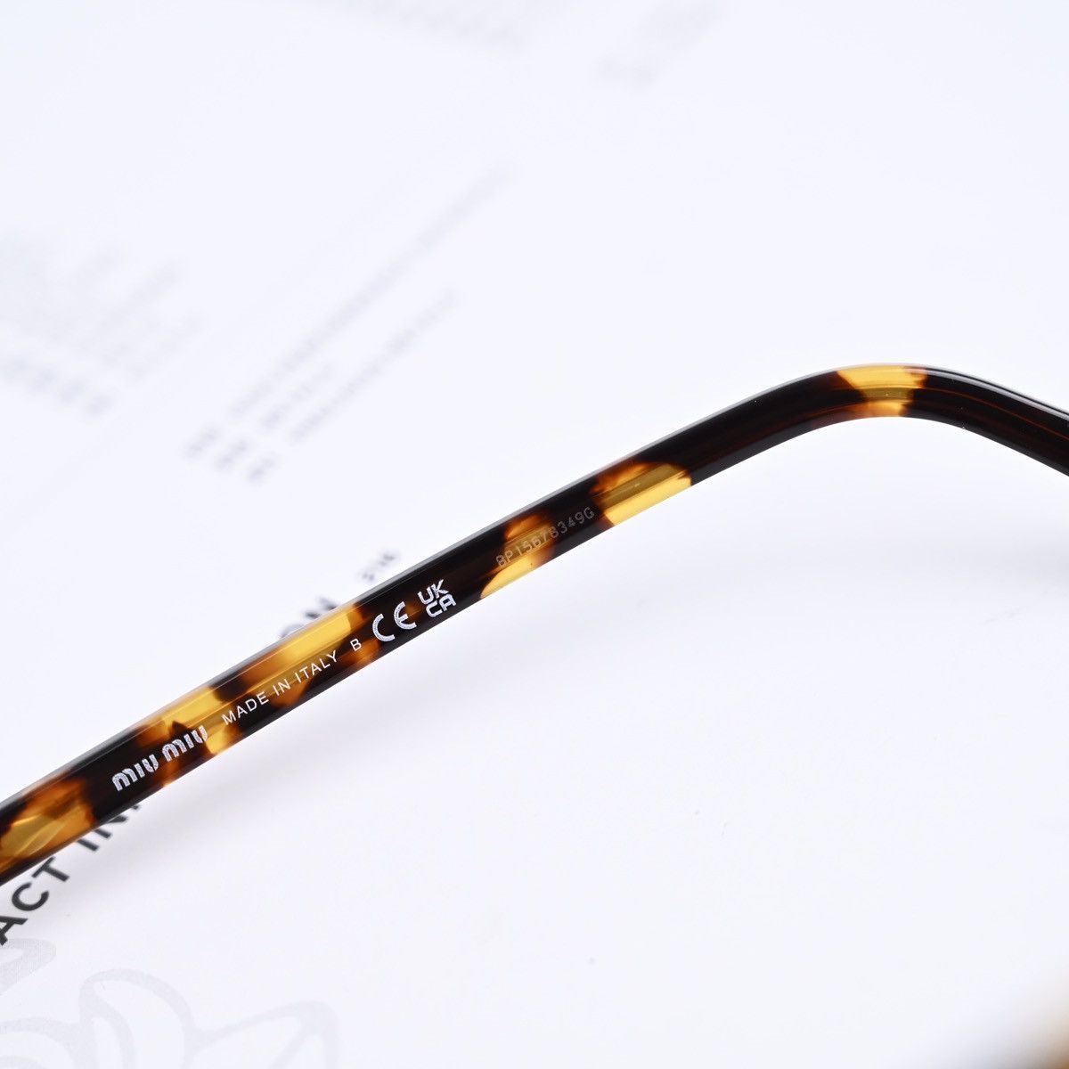 Miu Miu MIU MIU 0MU 09XV GLASSES Size ONE SIZE - 5 Thumbnail
