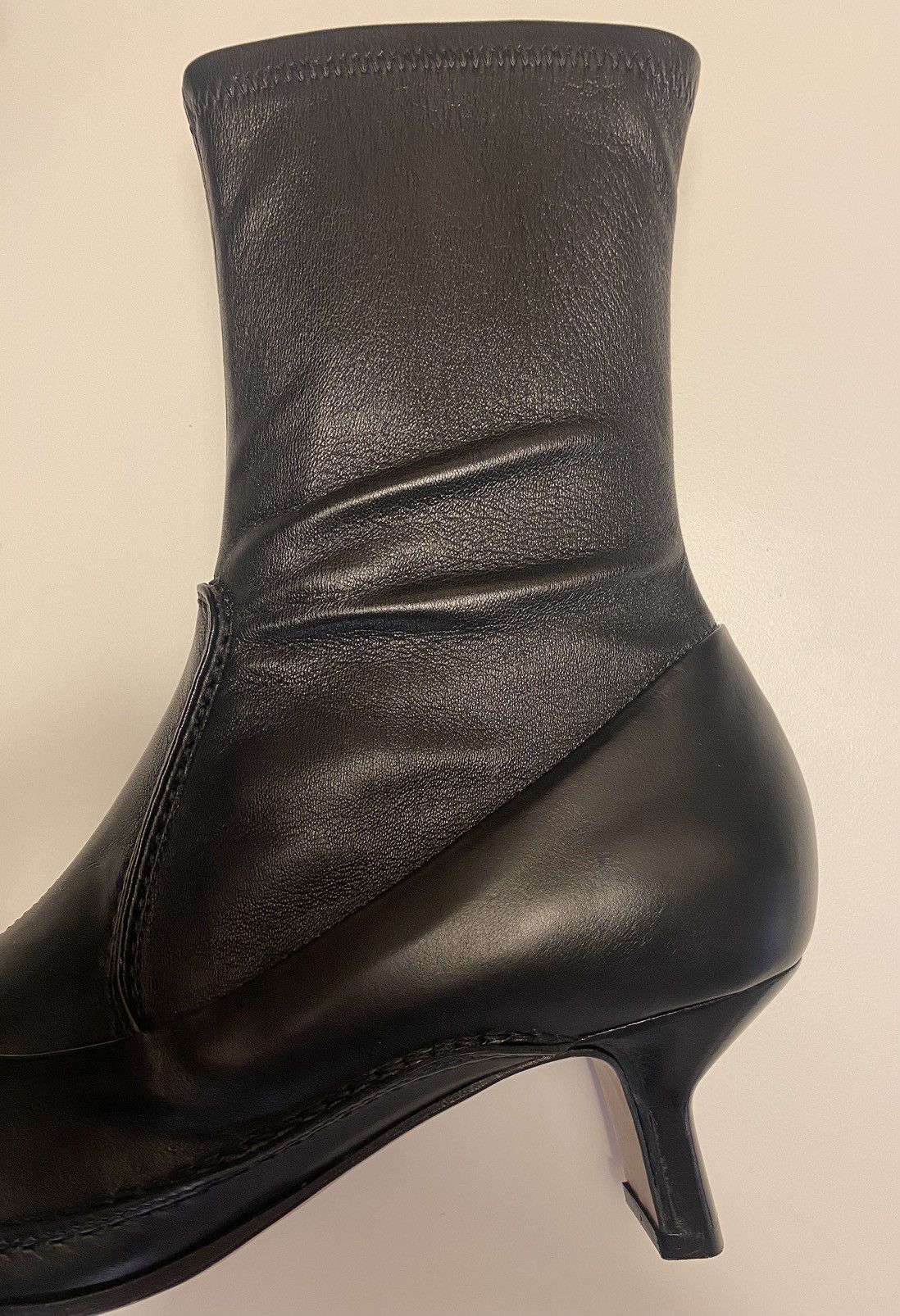 Quercioli Ankle boots in smooth calfskin and stretch nappa Size US 8.5 / IT 38.5 - 1 Thumbnail