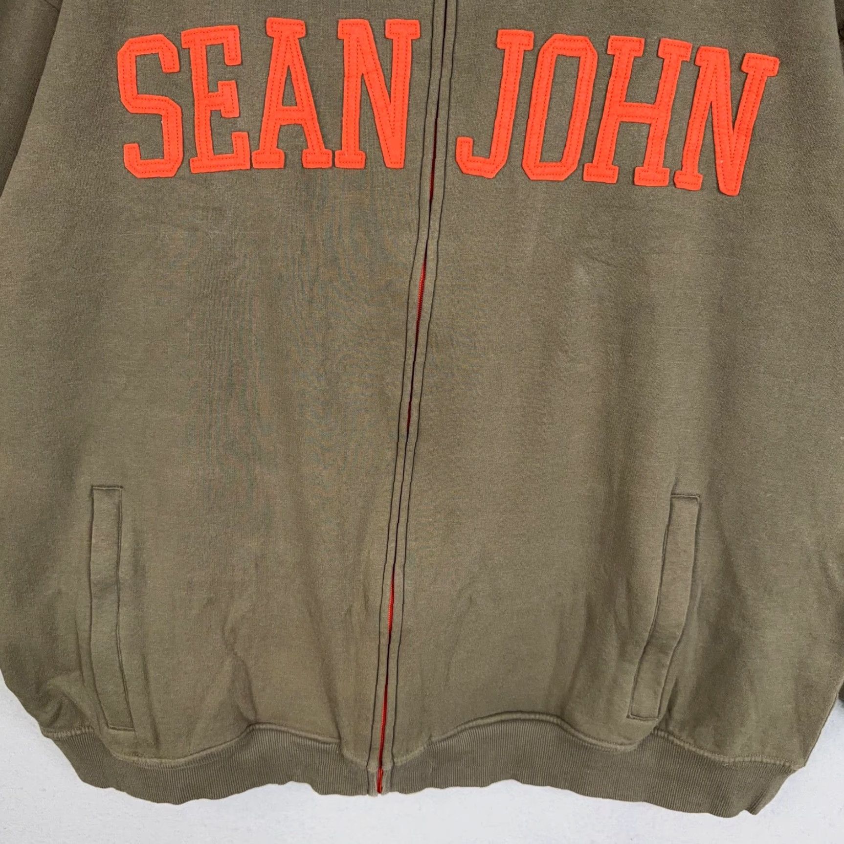 Sean John Sean John Hoodie Mens 3X Green Big Tall Graphic Streetwear Hip Hop Y2K Urban 90s Logo Full Zip Hooded Pockets Lined Size US XXL / EU 58 / 5 - 3 Thumbnail