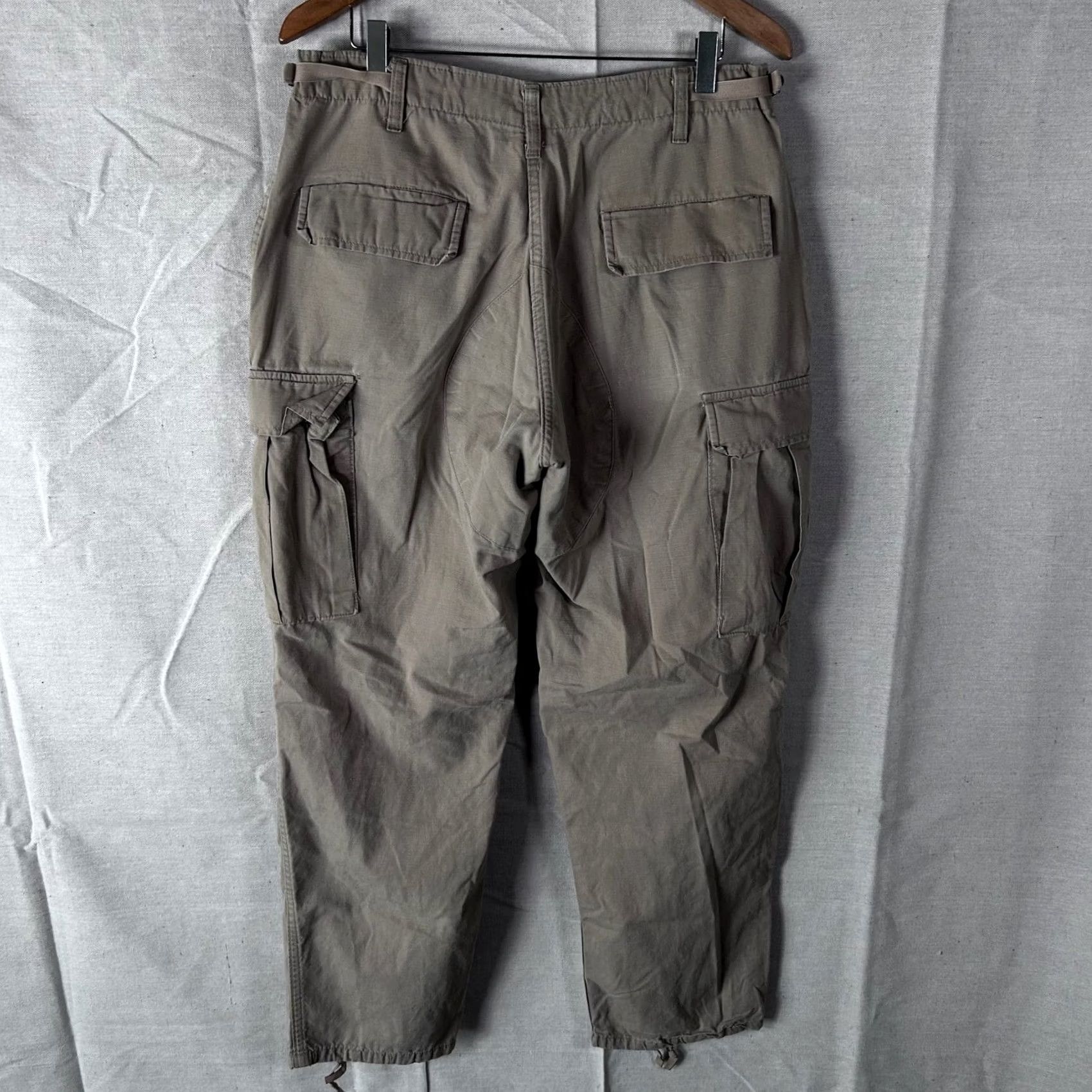 Vintage TRU-SPEC Khaki Ripstop Cargo Pants Tactical Military Utility Size Medium R Size US 32 / EU 48 - 3 Thumbnail