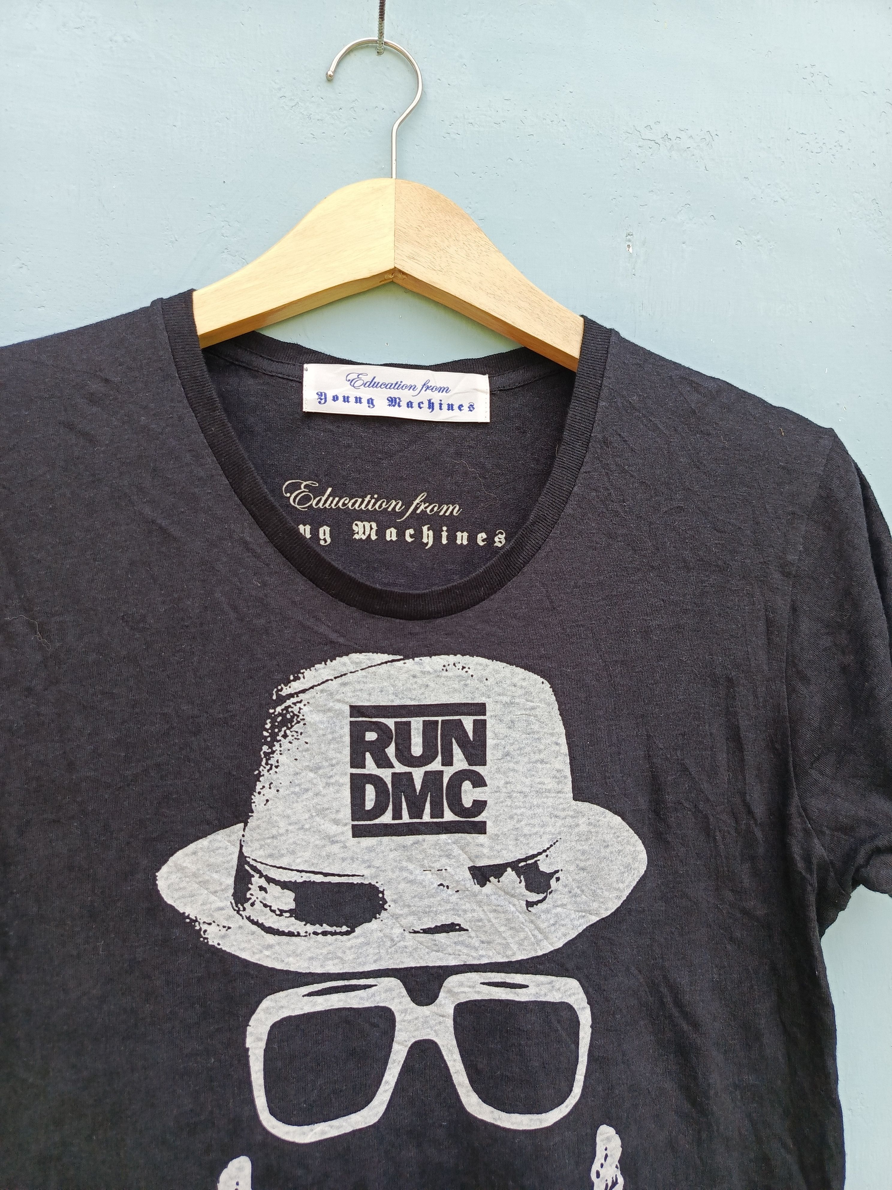 Japanese Brand RUN DMC education from young machines tshirt Size XS / US 0-2 / IT 36-38 - 2 Thumbnail