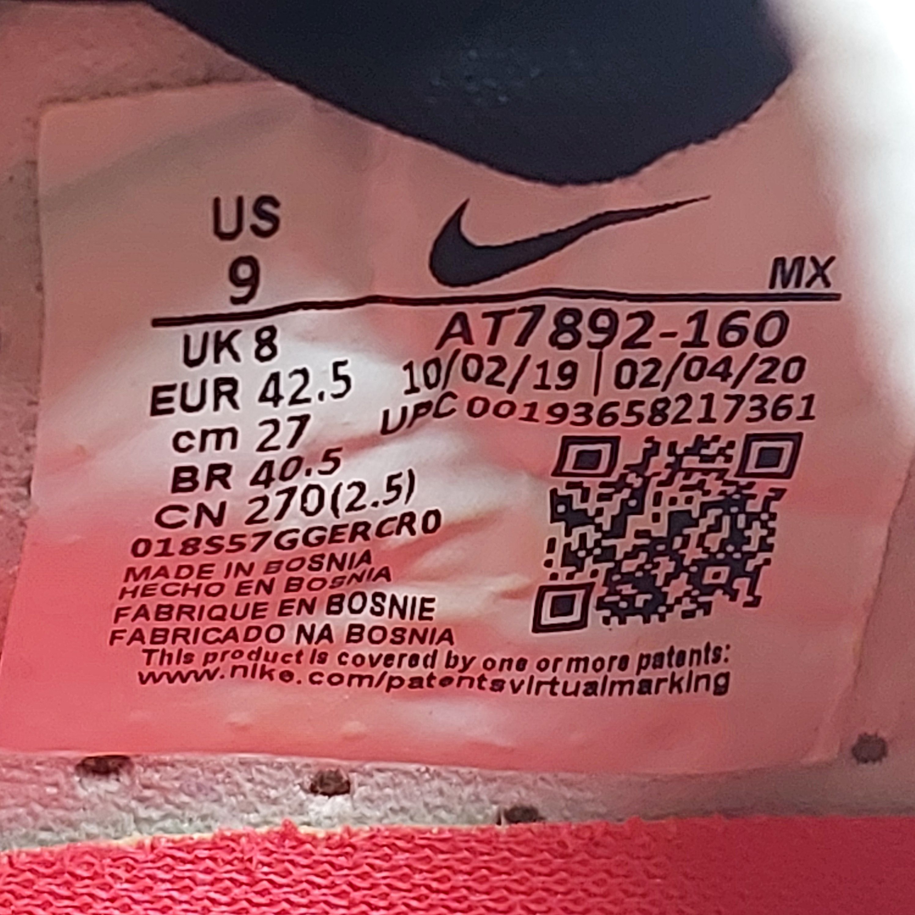 Nike Mercurial Superfly 7 Elite AG-PRO Bosnia US9 UK8 27CM Size US 9 / EU 42 - 13 Thumbnail