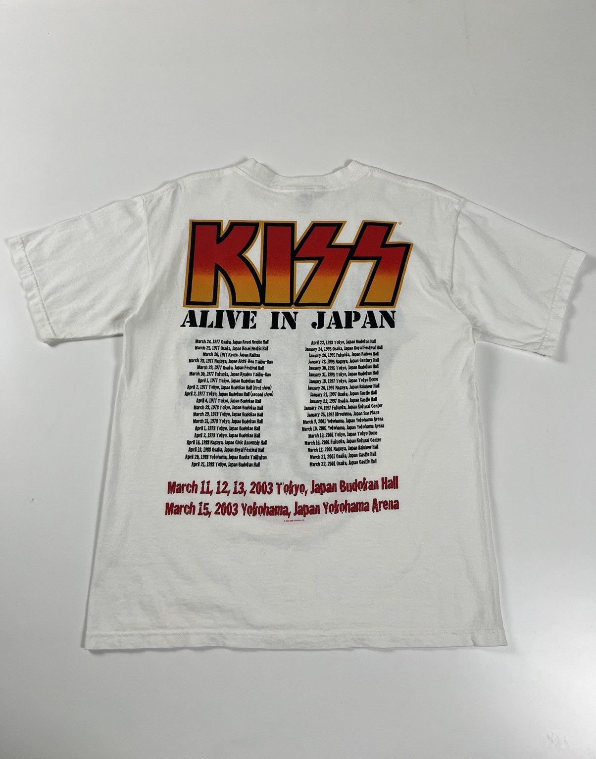 Anvil × Band Tees × KISS Kiss Tour Alive In Japan 2003 Tee Size US M / EU 48-50 / 2 - 5 Thumbnail