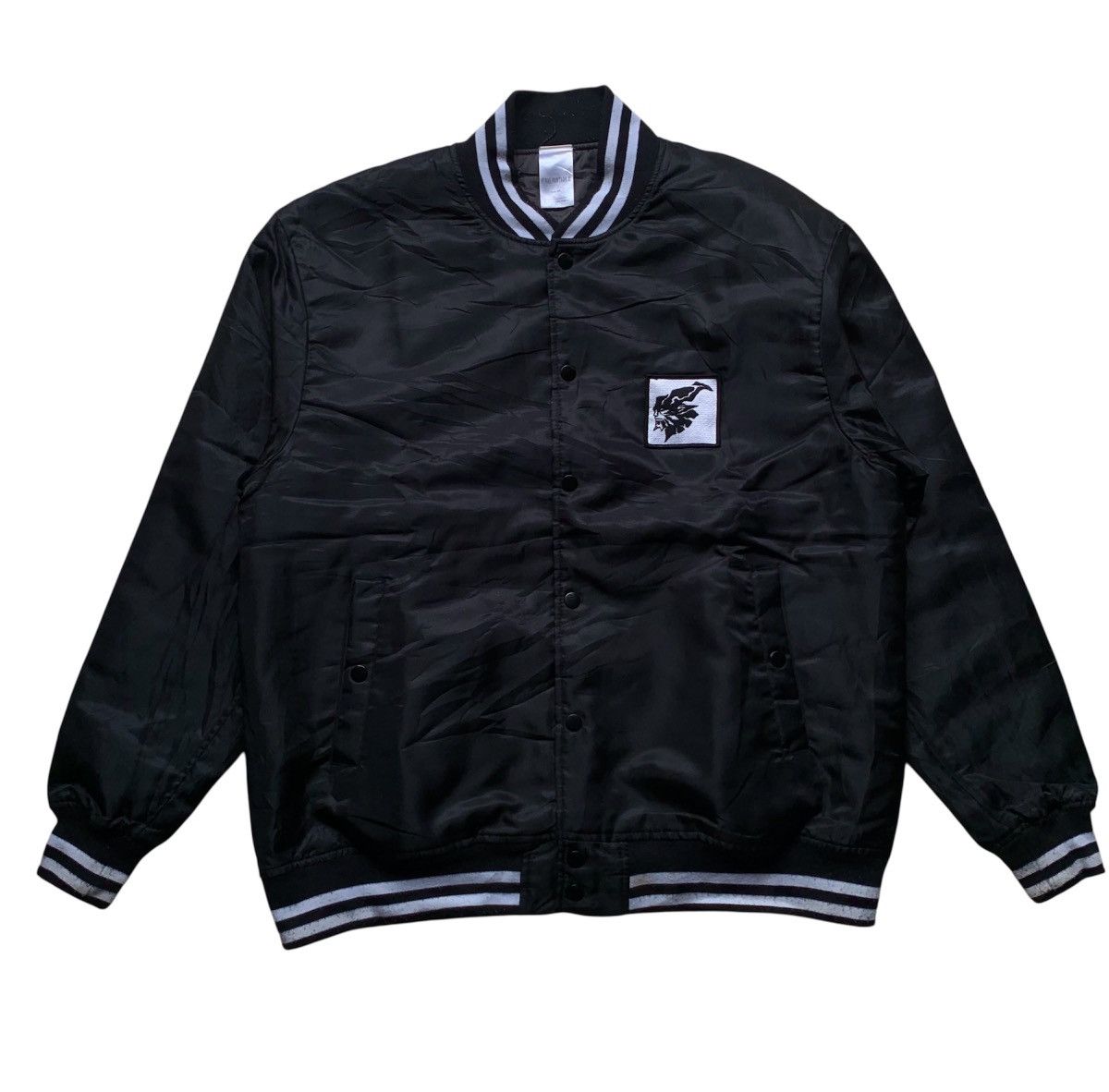 Anime Final fantasy XI with patch of Fenrir wolf varsity jacket Size US XL / EU 56 / 4 - 1 Thumbnail