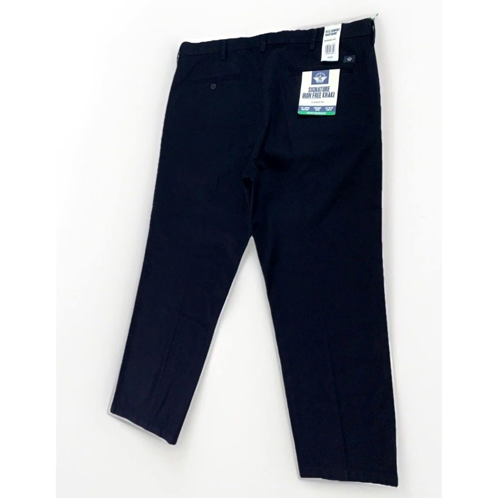 Dockers Dockers Signature Iron Free Khaki Classic Fit Straight Leg Pants 40x32 Black NWT Mens Pants Size US 40 / EU 56 - 7 Thumbnail