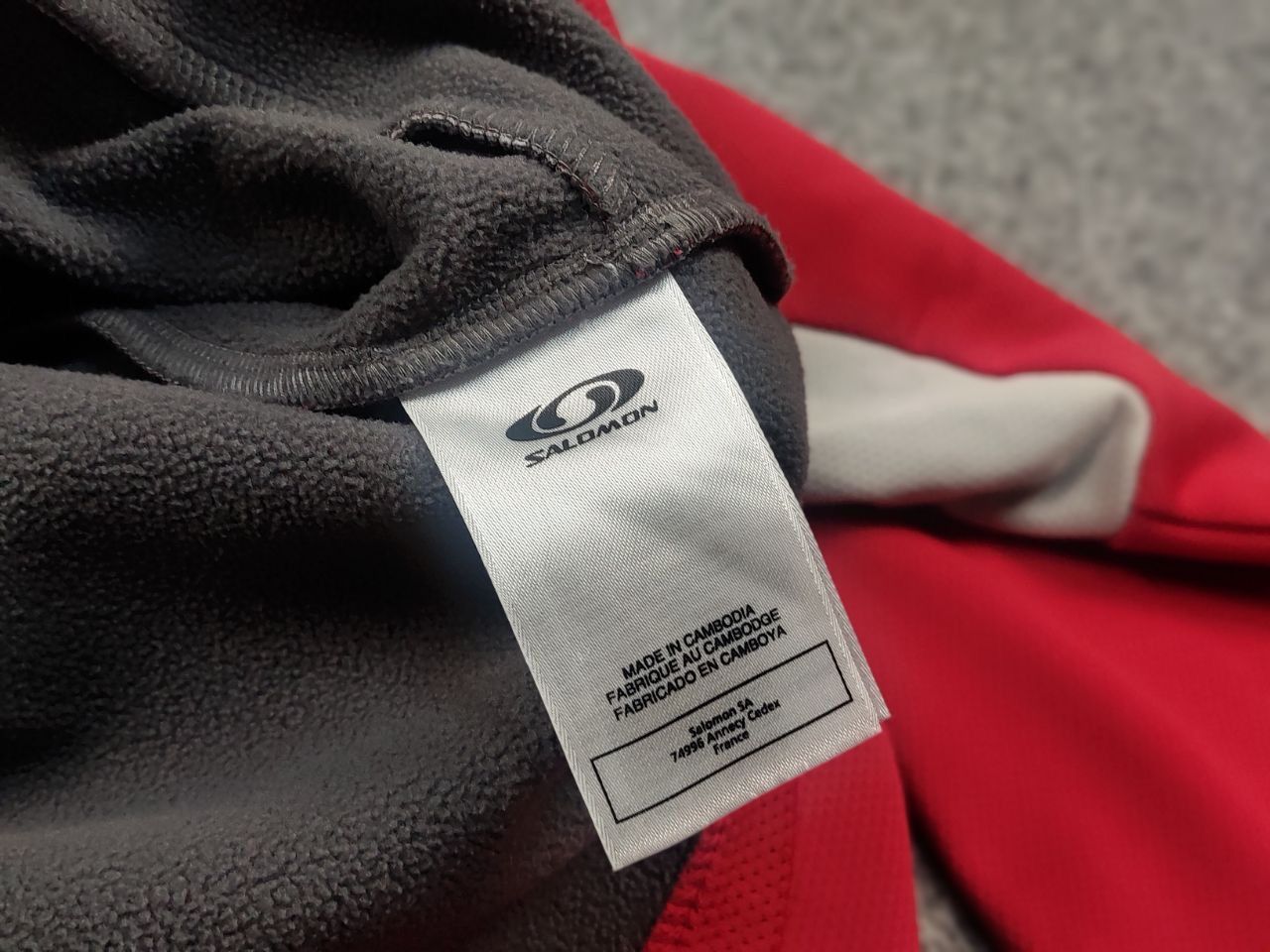Salomon Vintage Salomon Lab Logo Zip Red Fleece Long sleeve pullover Size US M / EU 48-50 / 2 - 15 Thumbnail