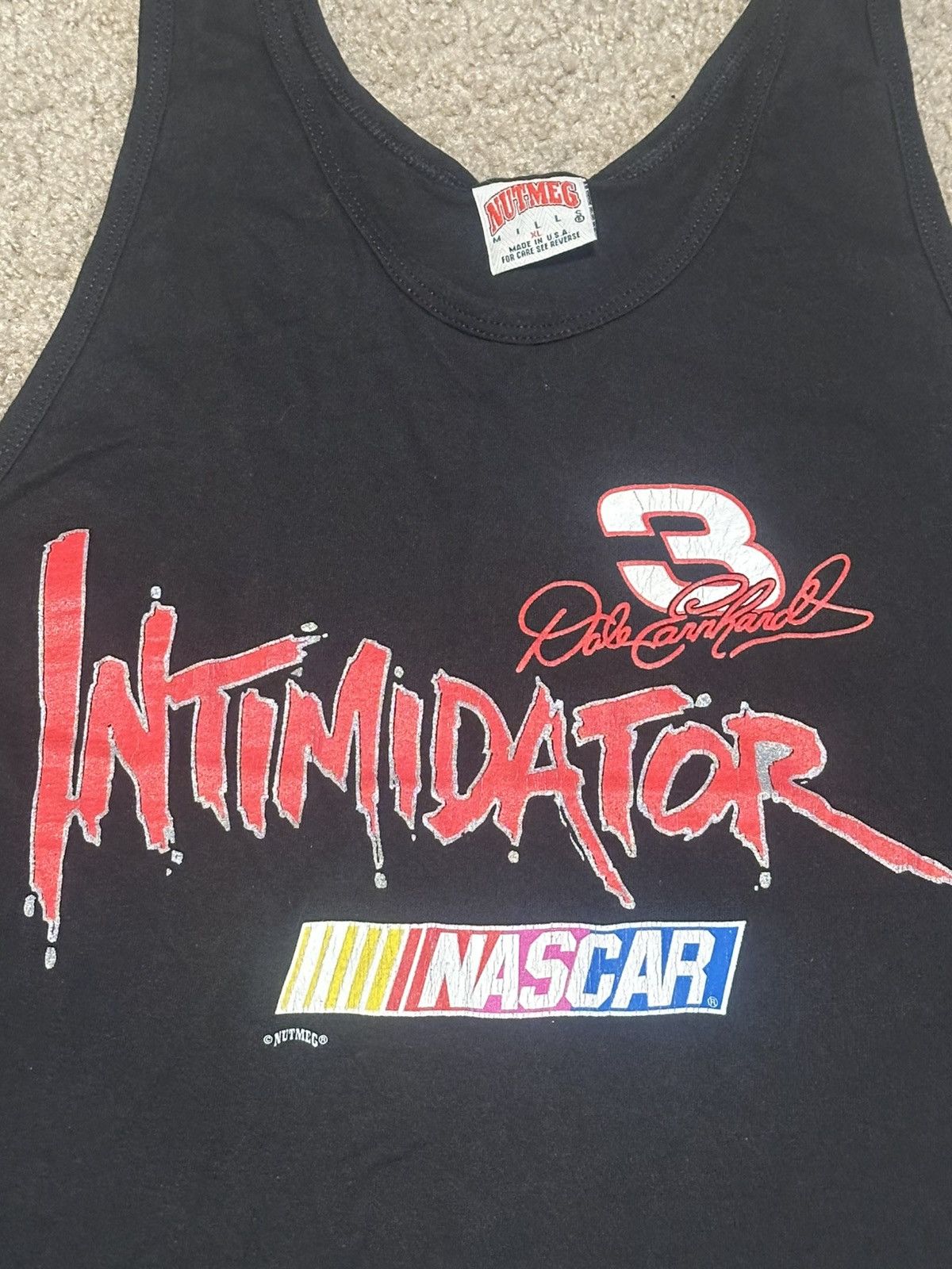Nutmeg V Nutmeg NASCAR Tank Top XL “Intimidator” Dale Earnhardt #3 Size US XL / EU 56 / 4 - 5 Thumbnail
