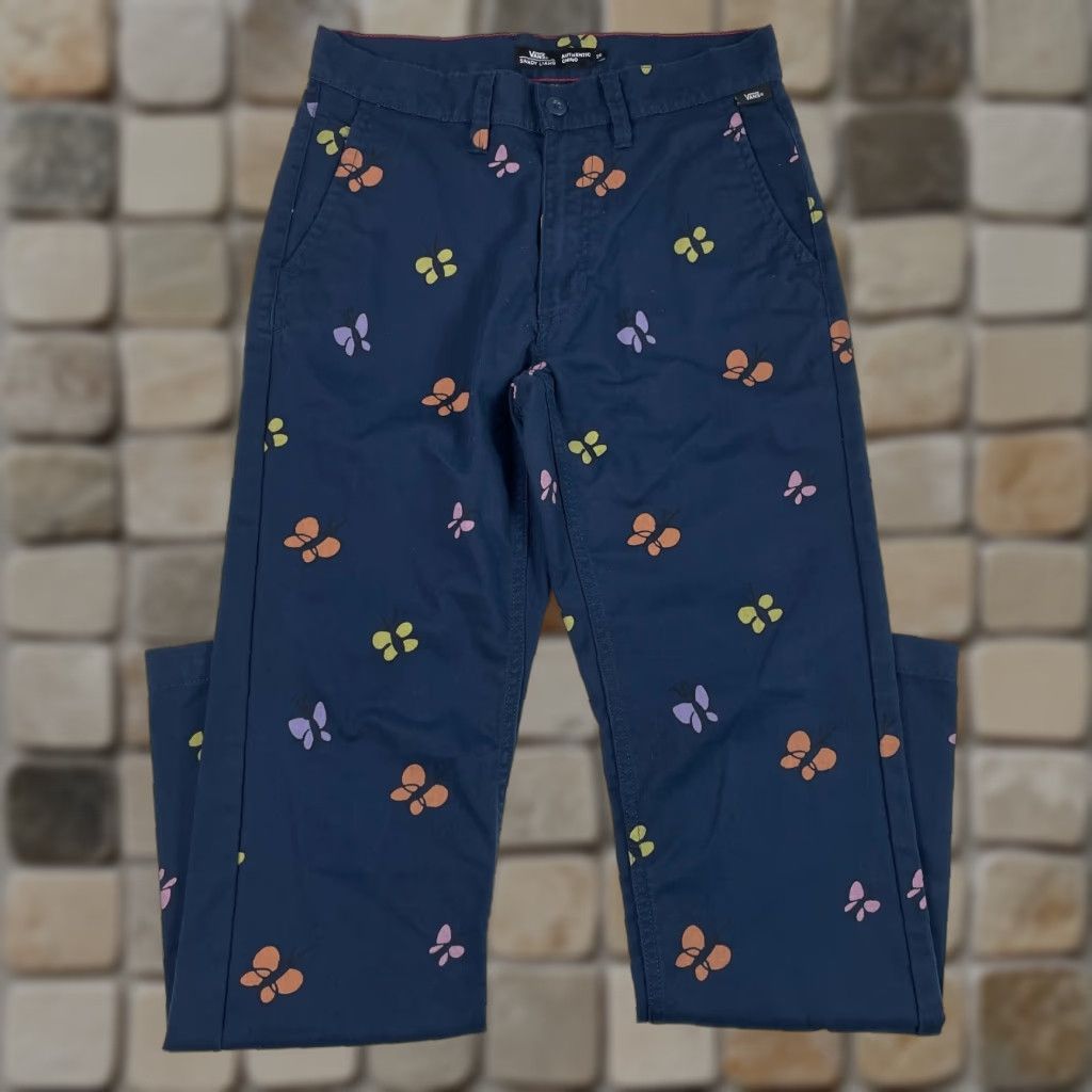 Vans VANS Pants Womens 28 x 30 Blue Sandy Liang Chino Straight Leg Boys? Size 28" / US 6 / IT 42 - 1 Thumbnail