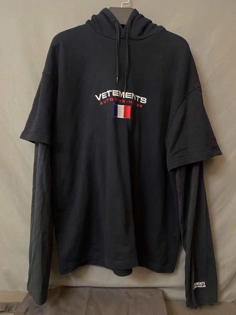 Vetements Vetements Faux two-piece hooded sweatshirt Size US XS / EU 42 / 0 - 1 Thumbnail