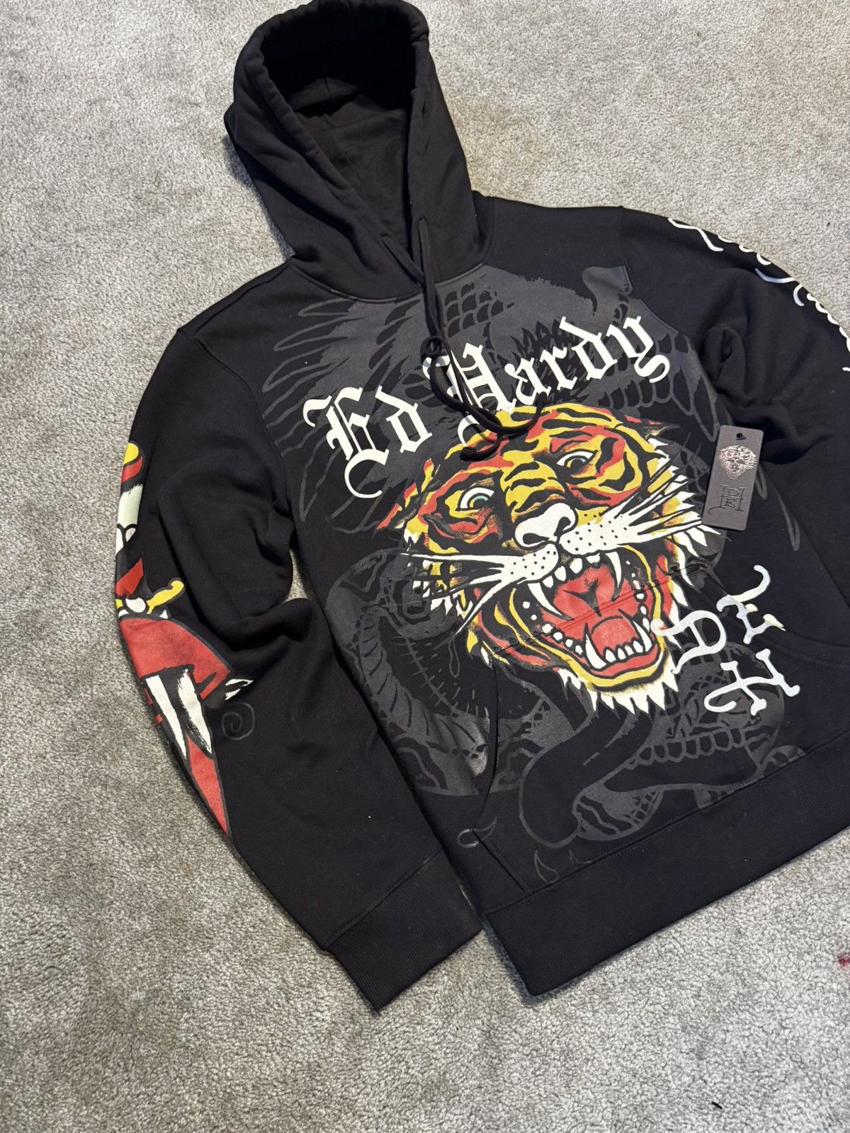 Ed Hardy Mens Hoodie Ed Hardy Black Size US S / EU 44-46 / 1 - 5 Thumbnail