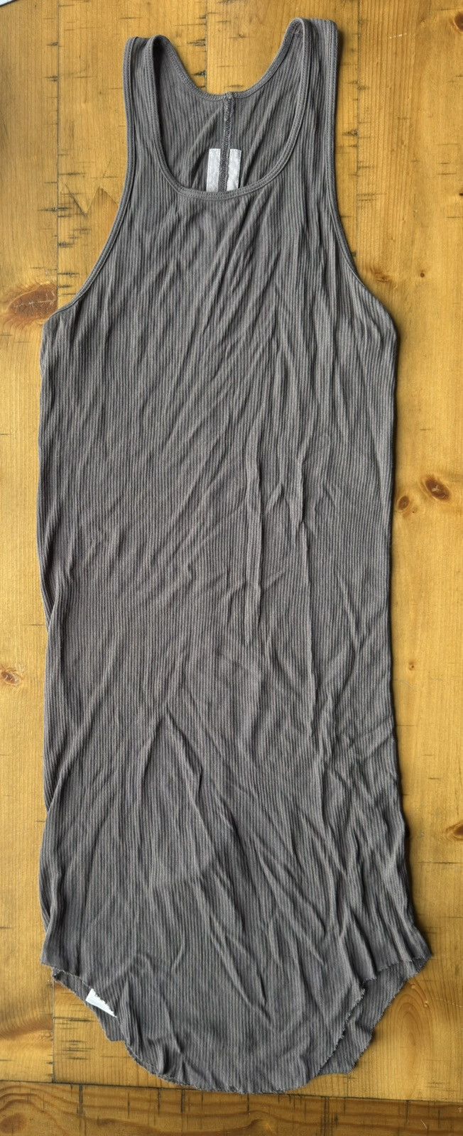 Rick Owens Rick Owens FW23 Basic Rib Tank Dust RU02C7150 Viscose