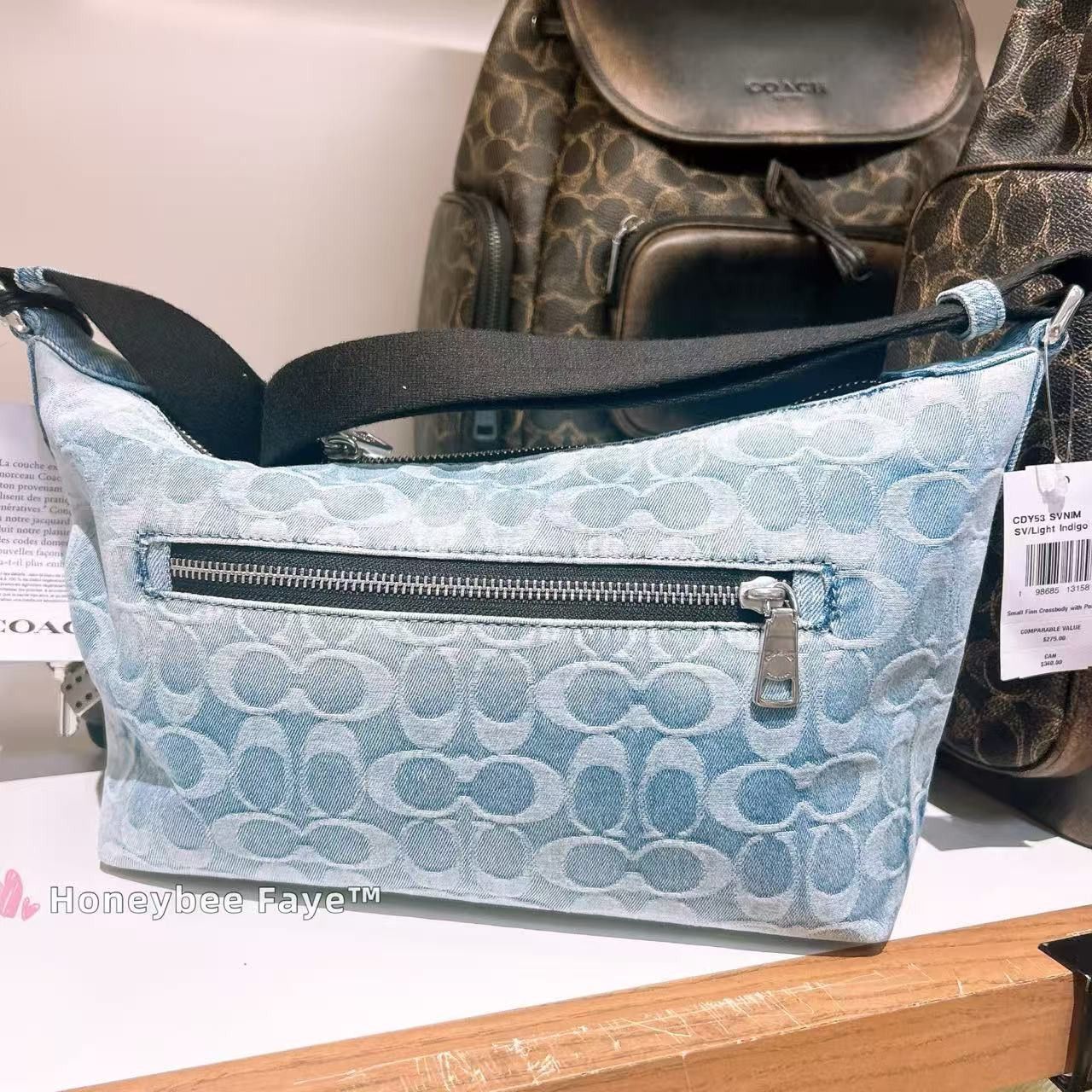 Coach Small Finn Crossbody With Pouch In Loved Signature CDY53 Size ONE SIZE - 3 Thumbnail