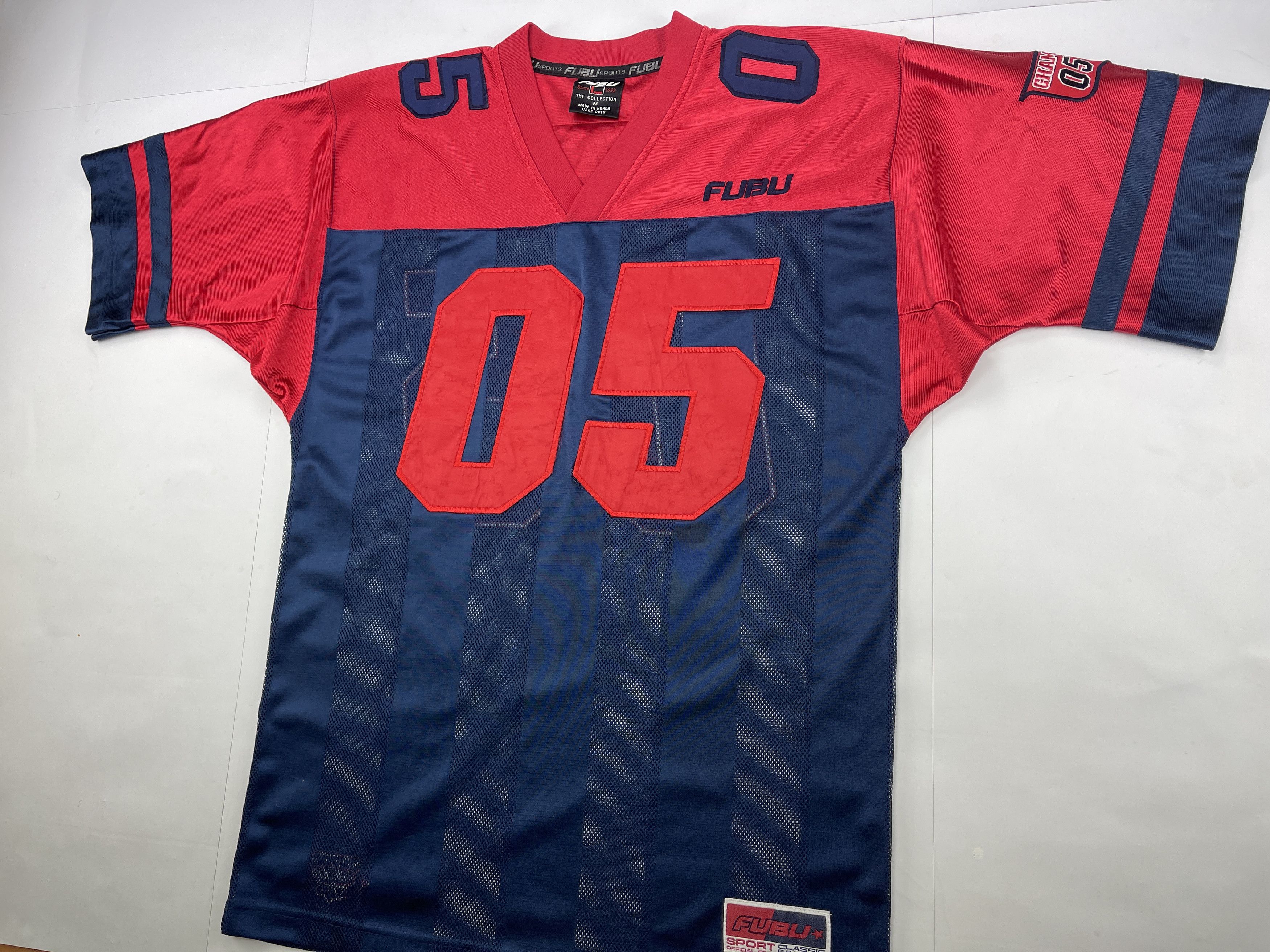 Fubu FUBU jersey, red, Fubu 05, vintage hip hop t-shirt, 90s M Size US M / EU 48-50 / 2 - 8 Thumbnail