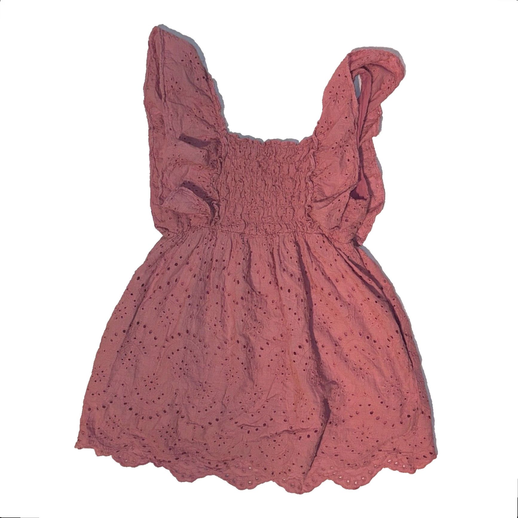 Vintage Mustard Seed Women's Pink Ruffled Sleeveless Mini Dress Sz S] Size S / US 4 / IT 40 - 7 Thumbnail