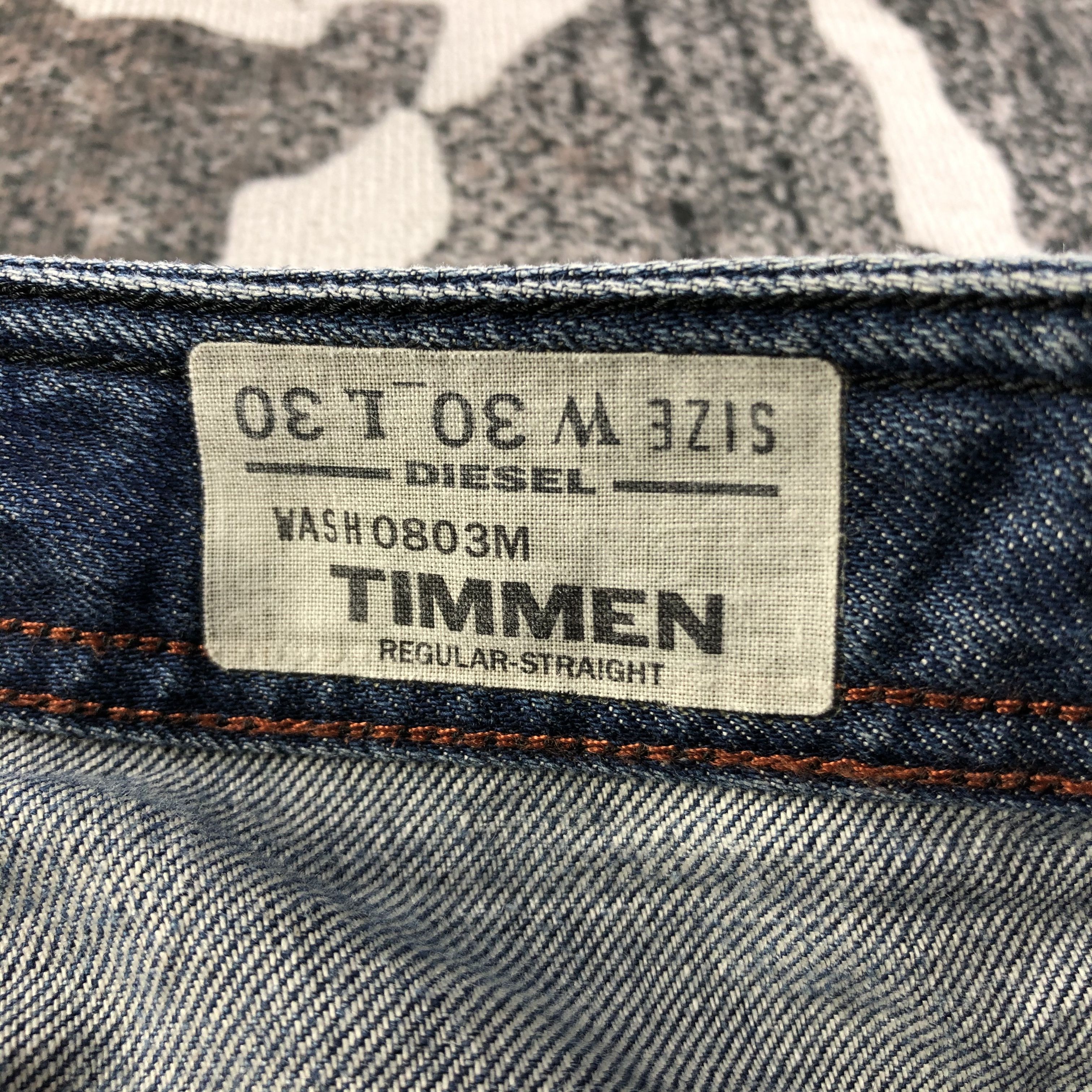 Diesel Diesel Timmen Jeans Ripped Denim KJ3165 Size US 30 / EU 46 - 8 Thumbnail