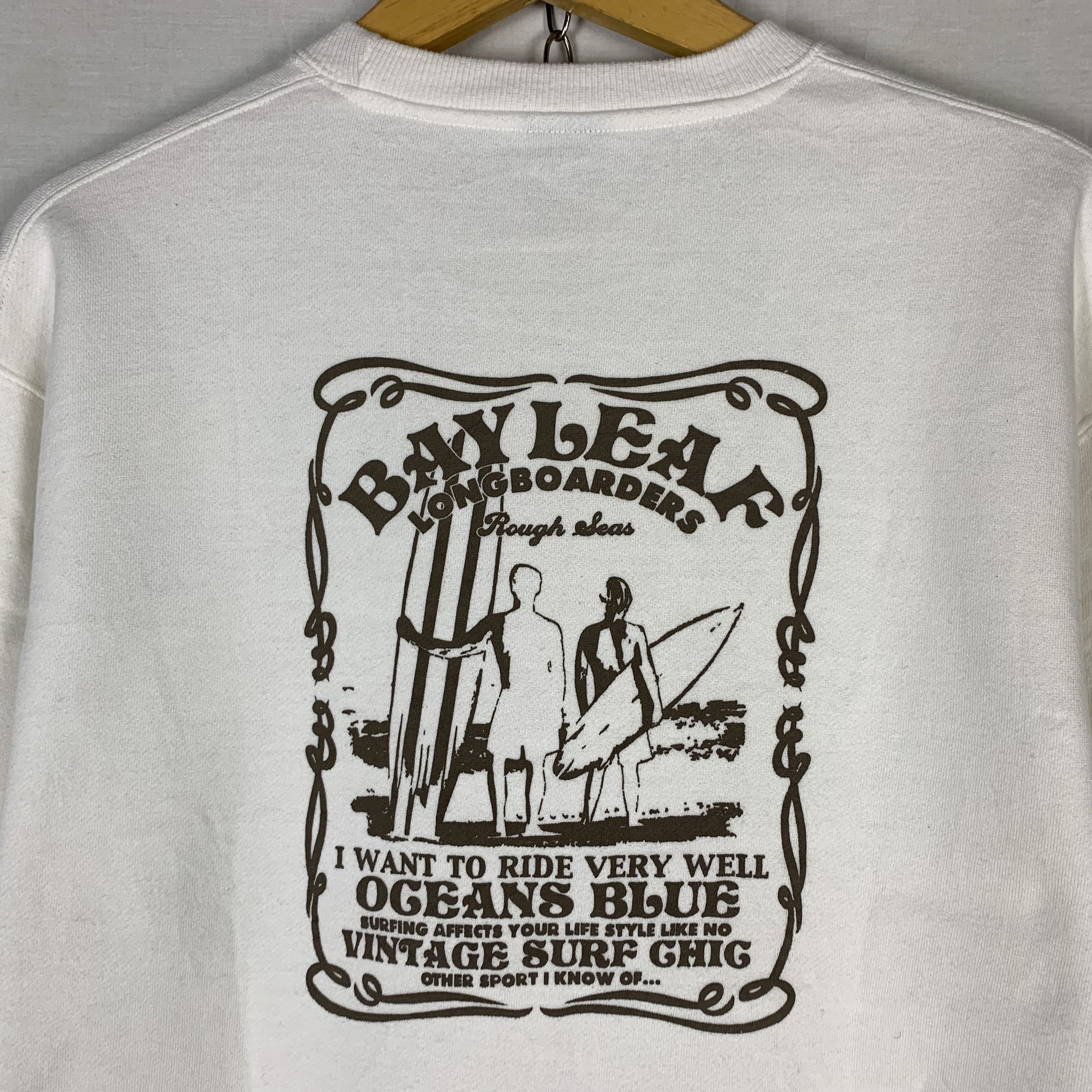 Vintage Bay Leaf Surfboards Sweatshirt Crewneck Size US M / EU 48-50 / 2 - 2 Thumbnail
