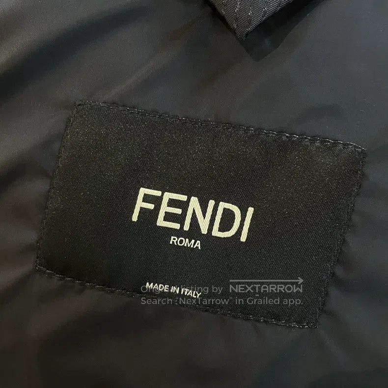 Fendi Fendi Black stand collar down jacket with hidden logo, nyl Size US L / EU 52-54 / 3 - 5 Thumbnail