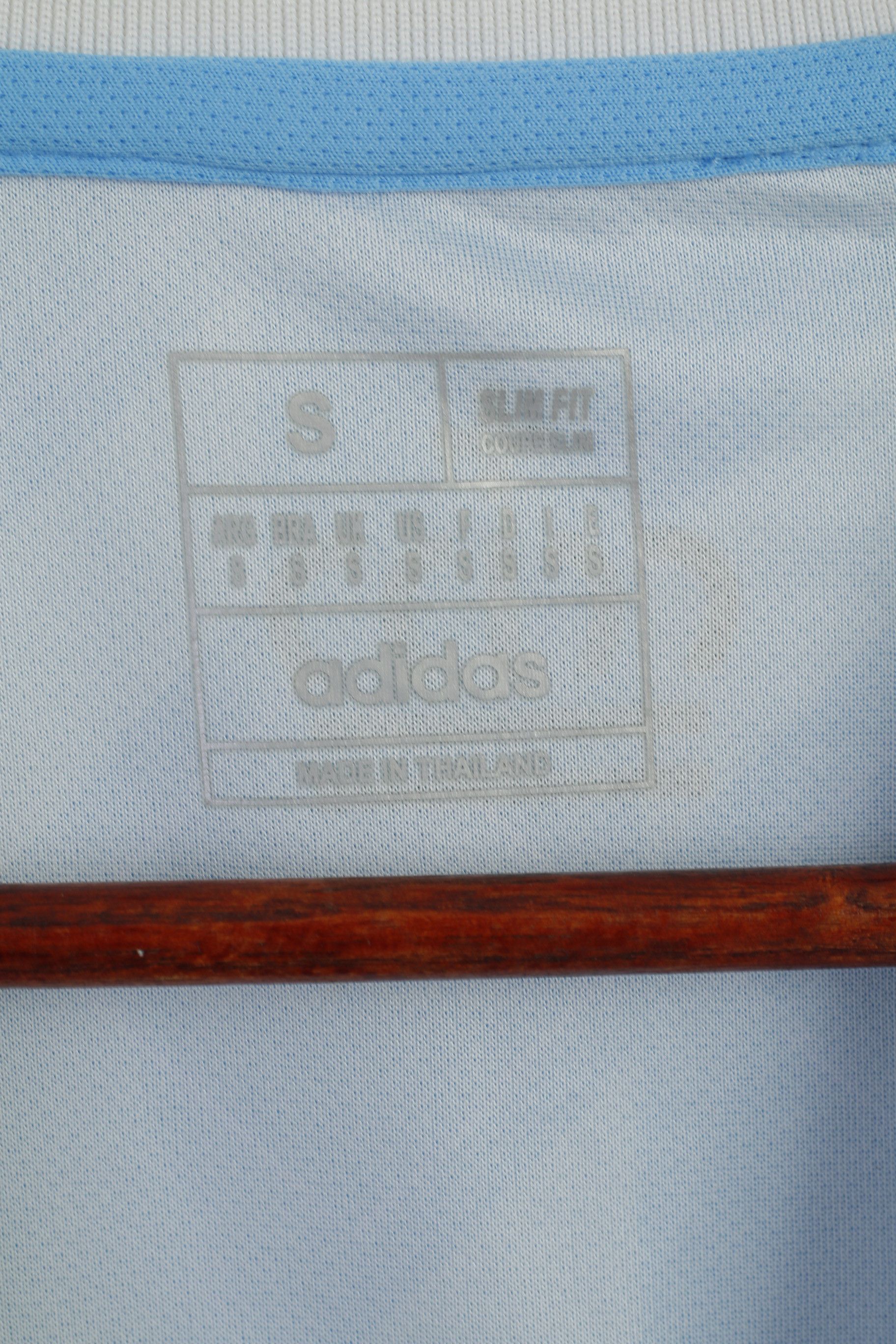 Adidas Adidas Men S Shirt Blue Shiny 1895 Royal Belgian 8844 Size US S / EU 44-46 / 1 - 3 Thumbnail